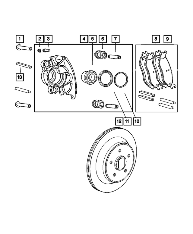 ARKA FREN DİSK TAKIM JEEP CHEROKEE 01>08