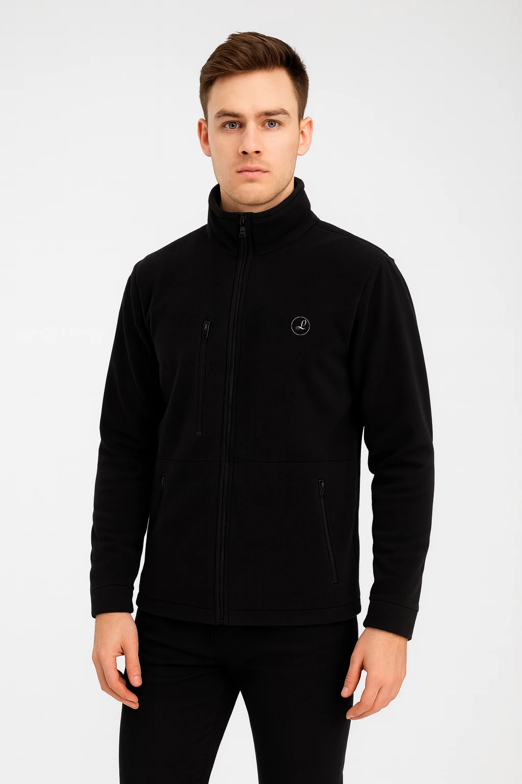 L İ Z Y - SİYAH ERKEK POLAR CEKET