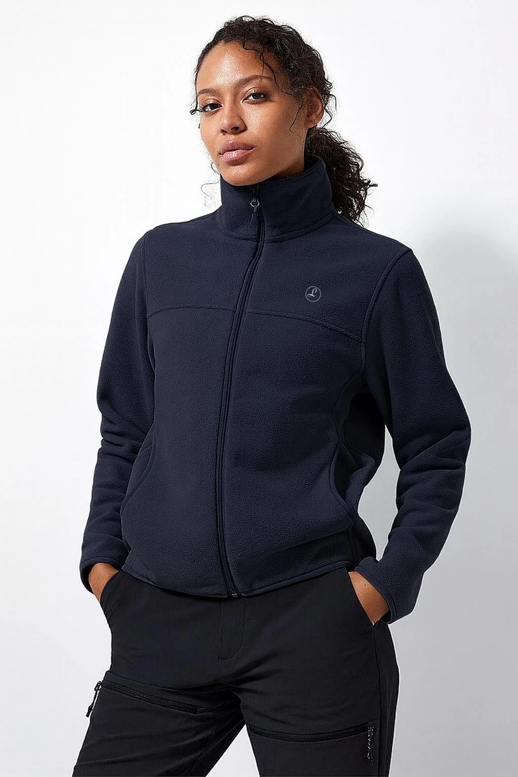 L İ Z Y -LACİVERT KADIN  POLAR CEKET