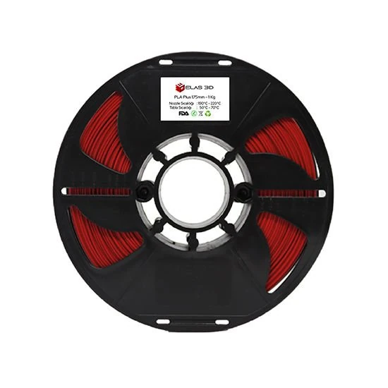 Elas 3D PLA Plus Filament - Kırmızı