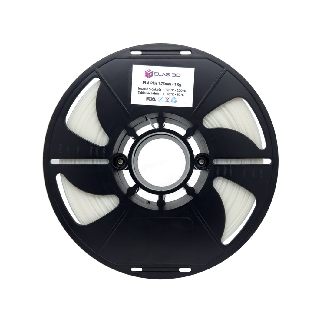 Elas 3D PLA Plus Filament - İnci Beyaz