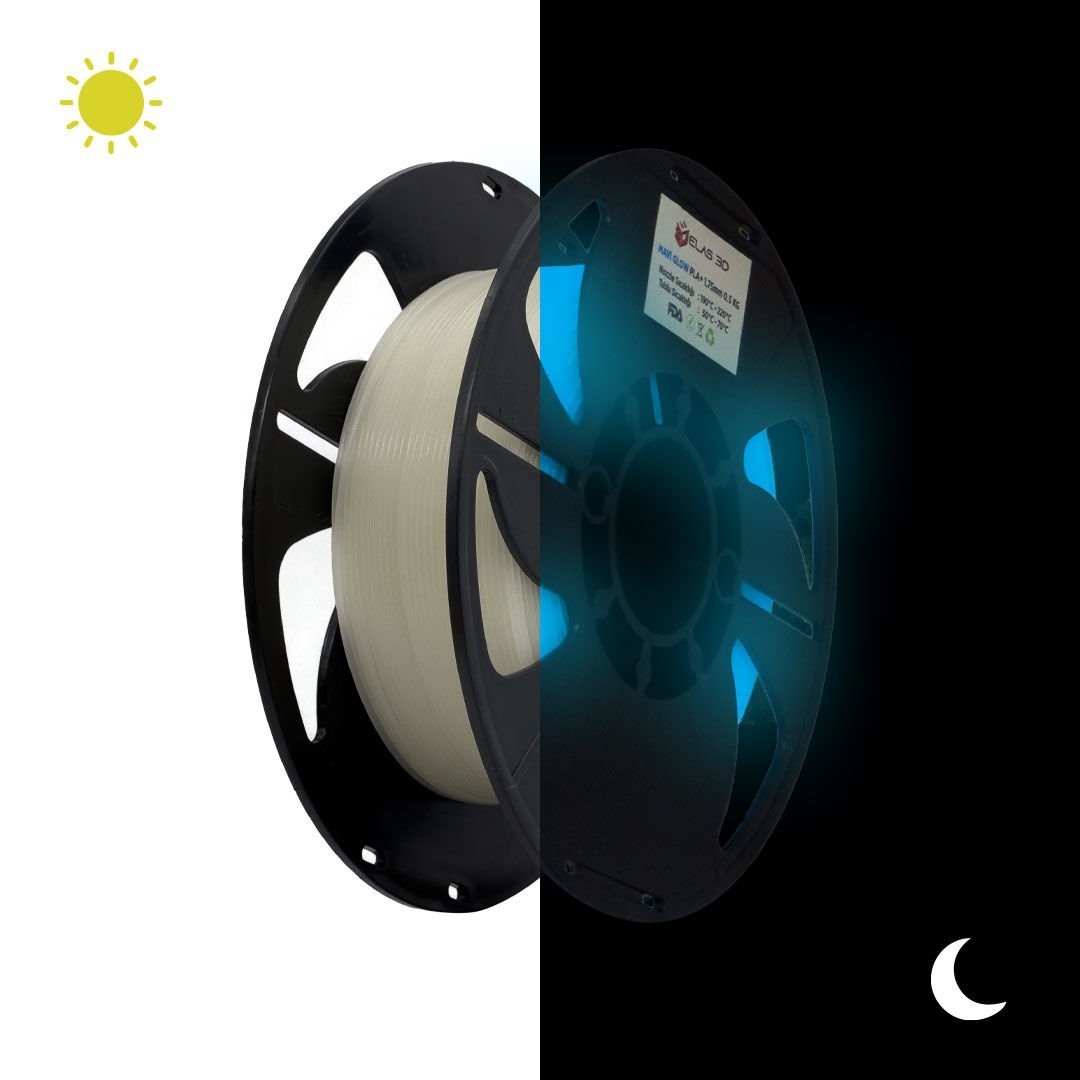 ELAS Mavi GLOW PLA+ Filament 1.75mm