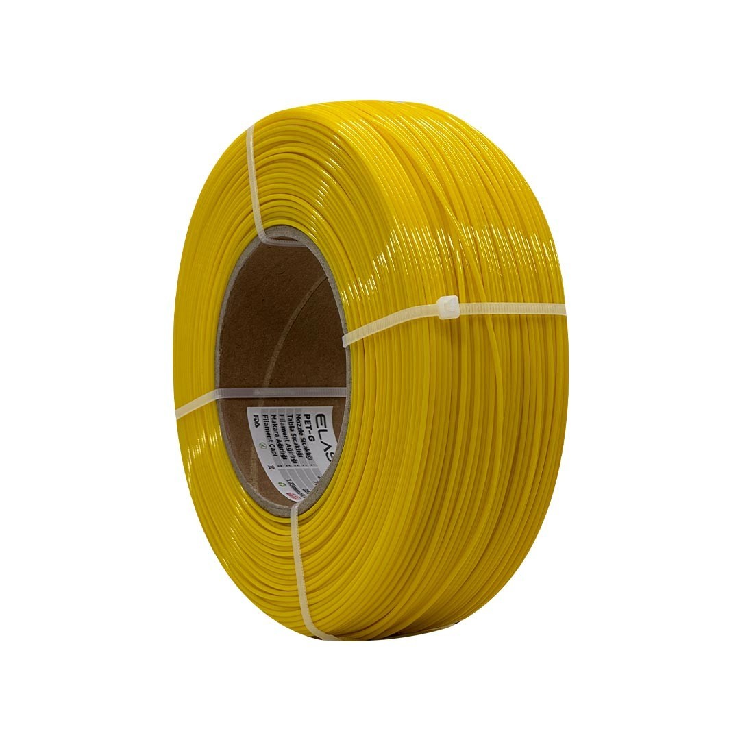 Elas 1.75mm Sarı Pet-G Makarasız Filament 1KG