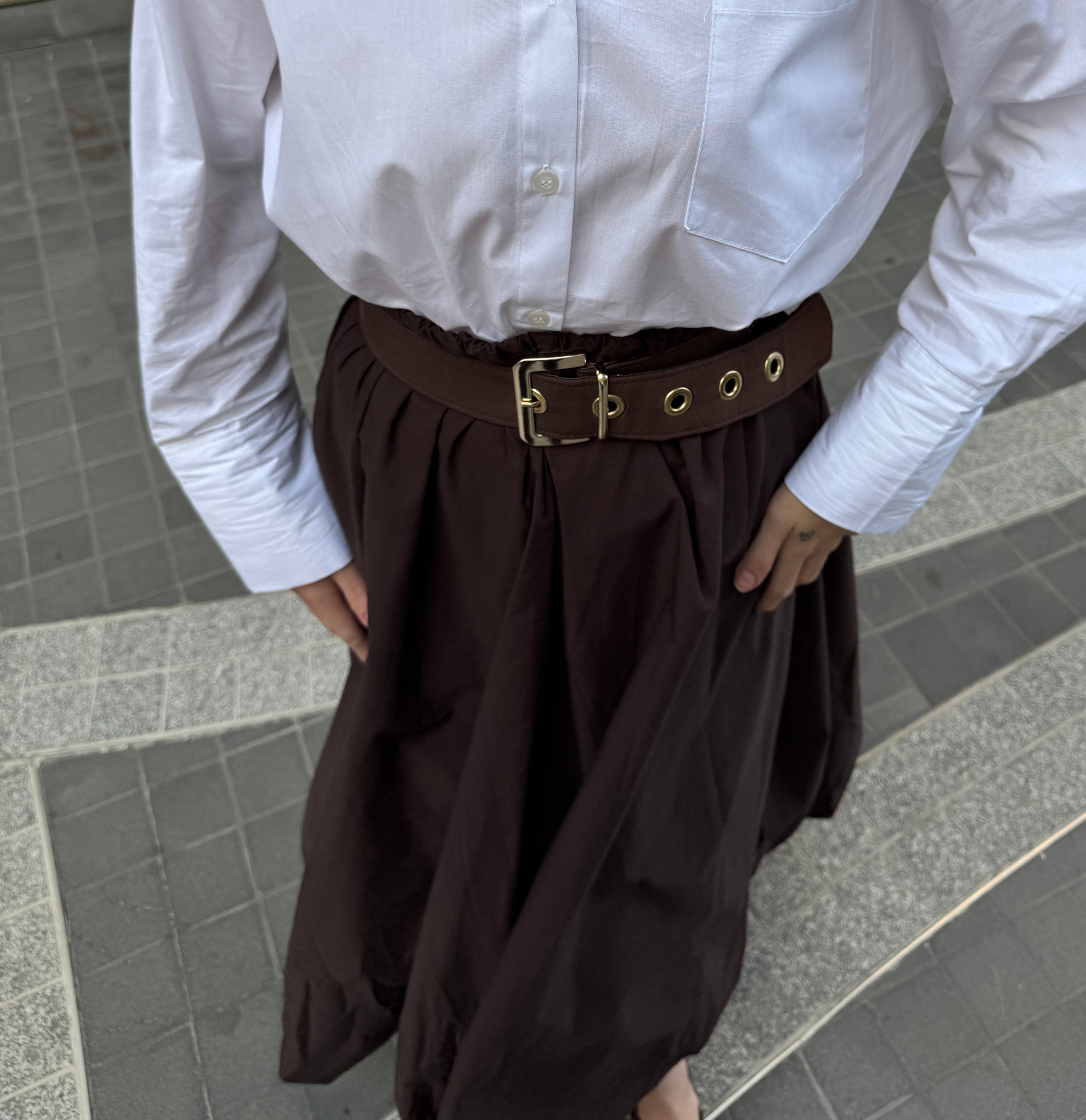 POPLİN KUMAS BALON ETEK 