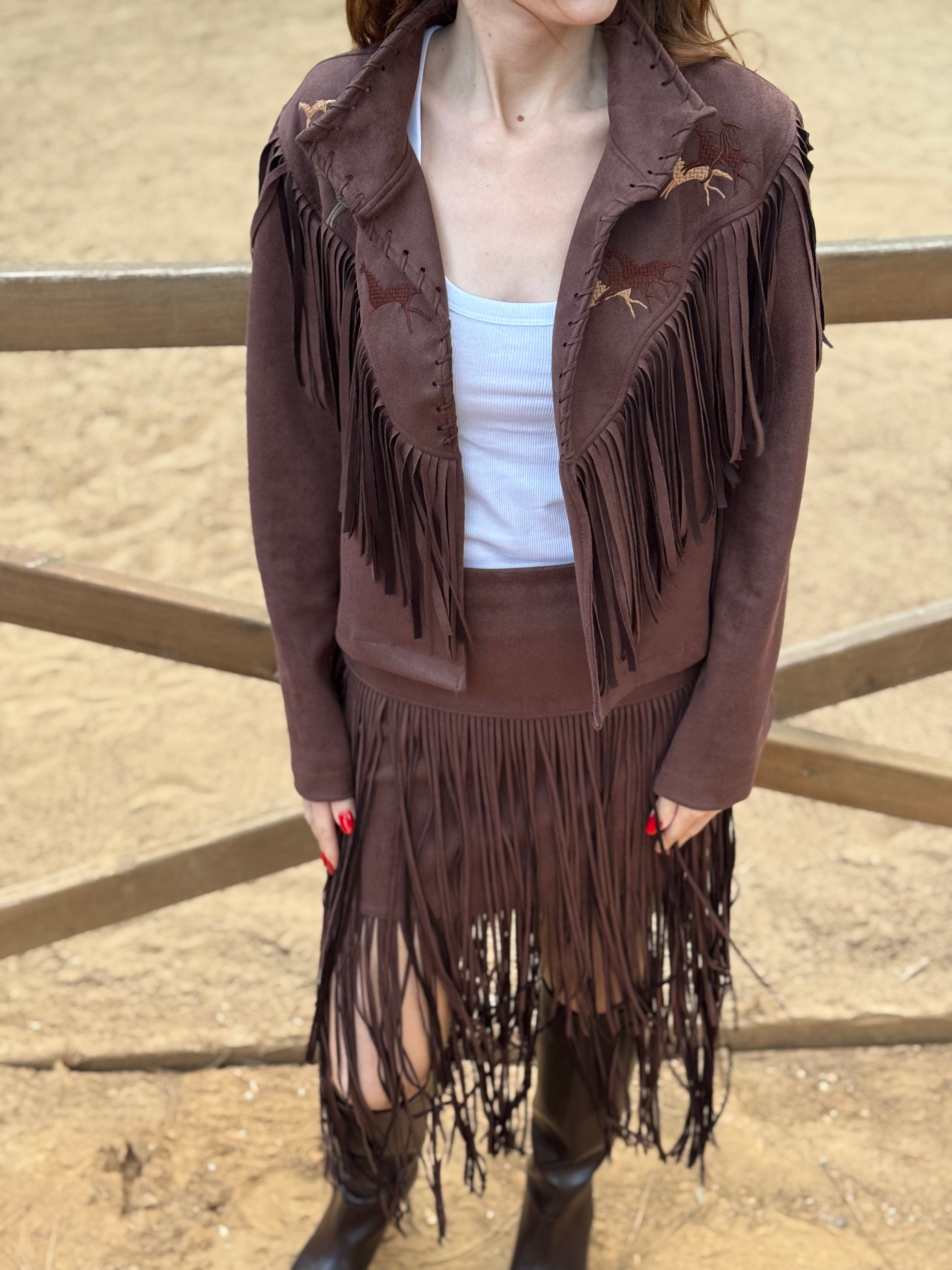 WESTERN PÜSKÜLLÜ PREMIUM SUET CEKET