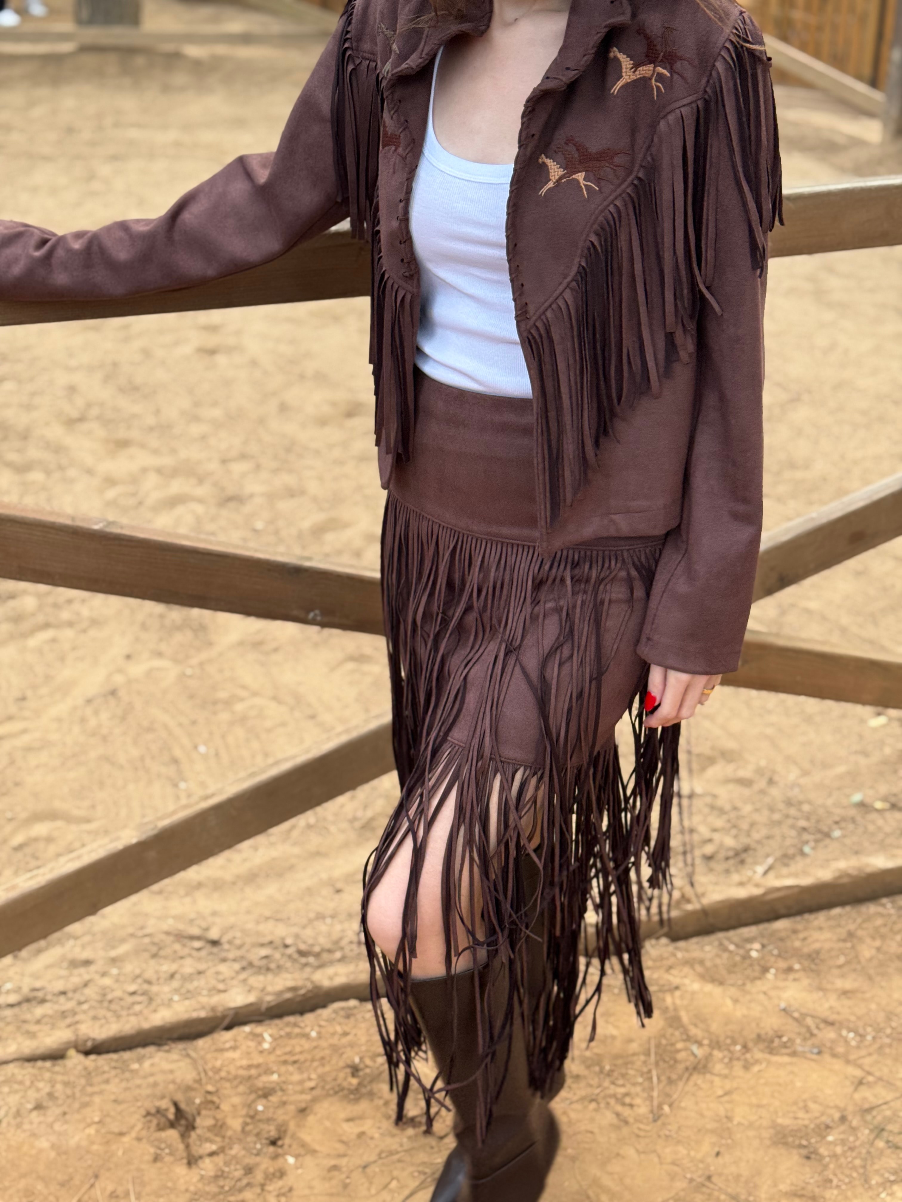 WESTERN PÜSKÜLLÜ PREMIUM SUET CEKET