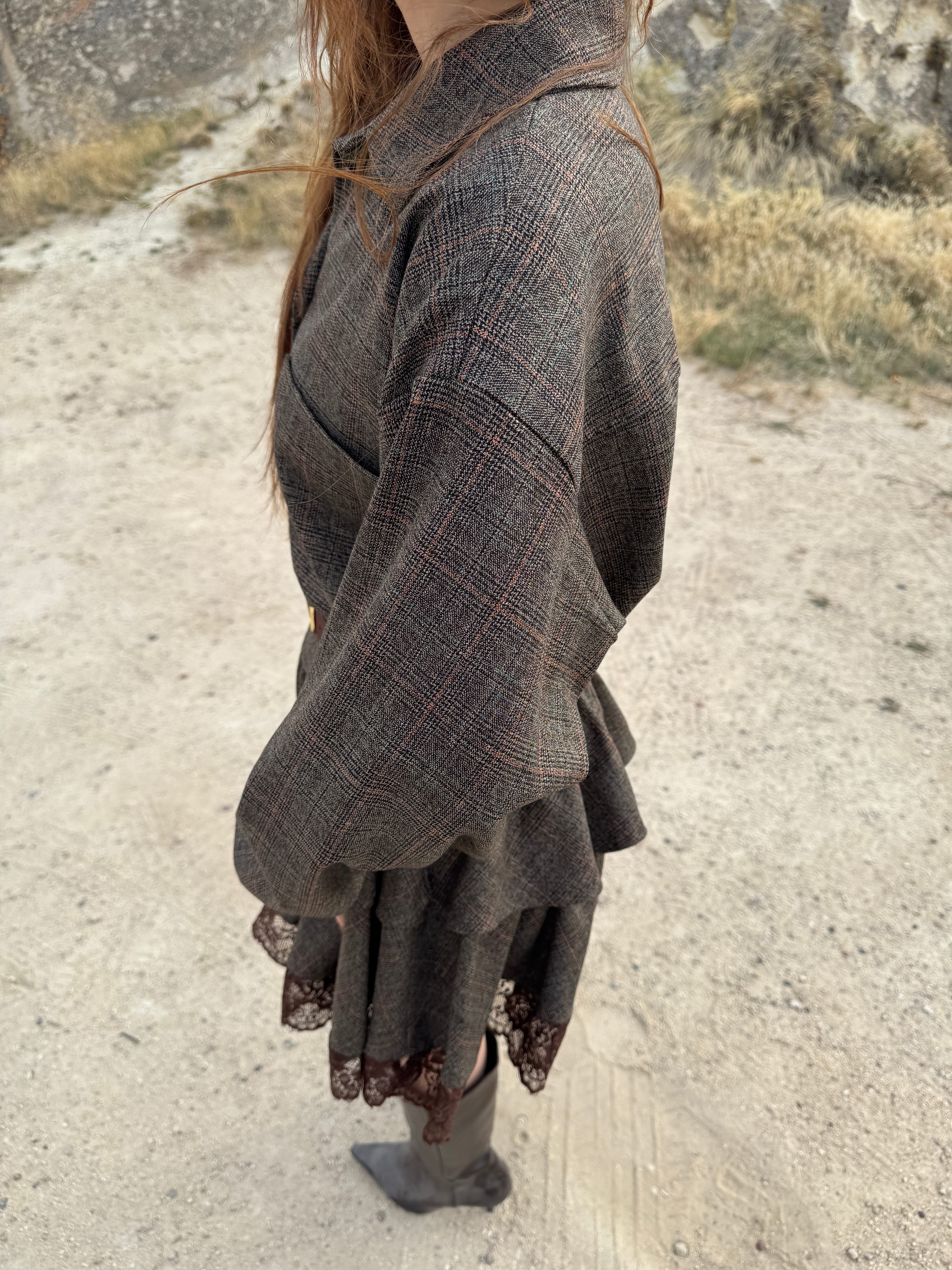 CARMEN DANTEL DETAYLI ETEK GOMLEK TAKIM