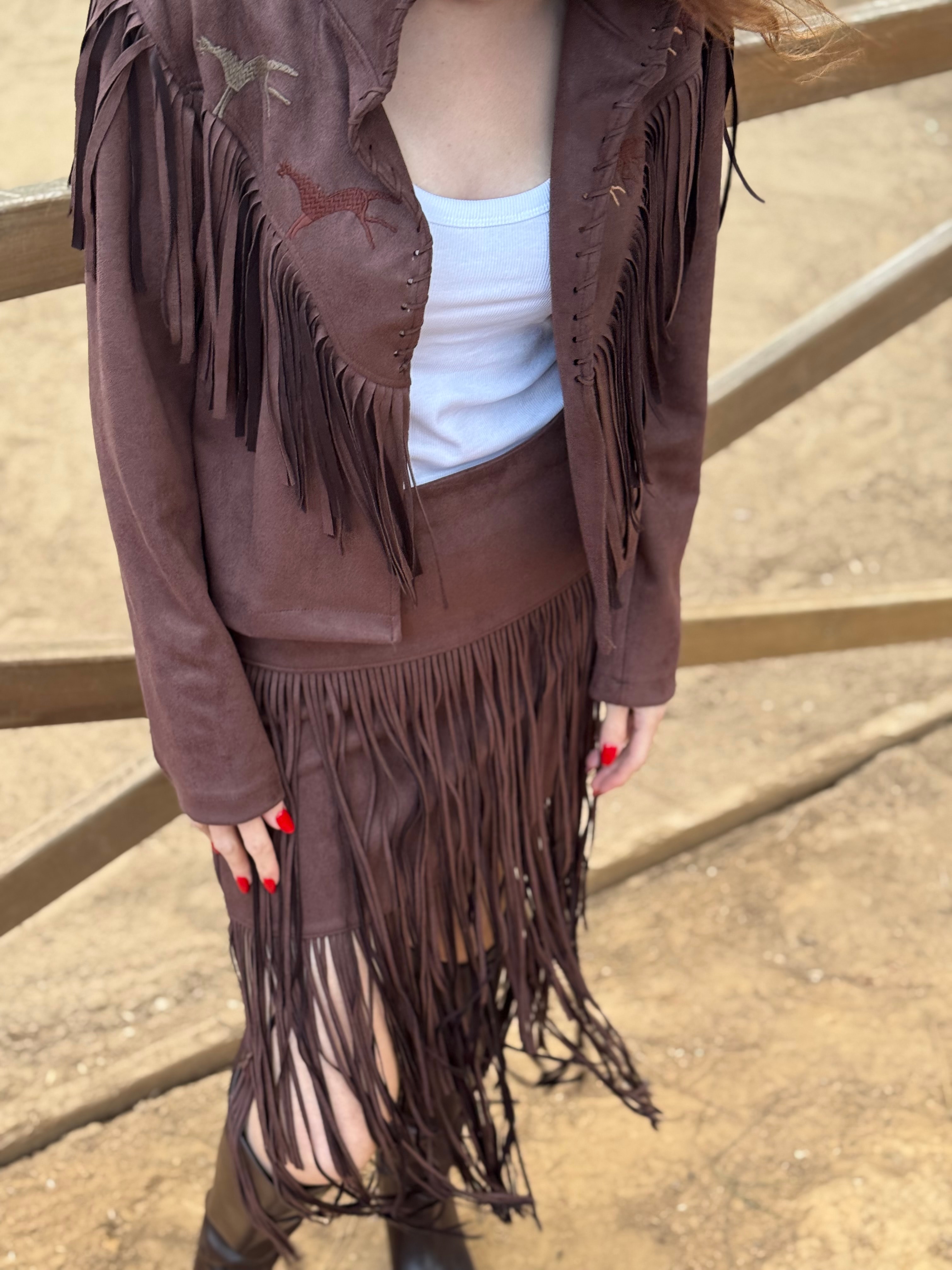 WESTERN PÜSKÜLLÜ PREMIUM SUET CEKET