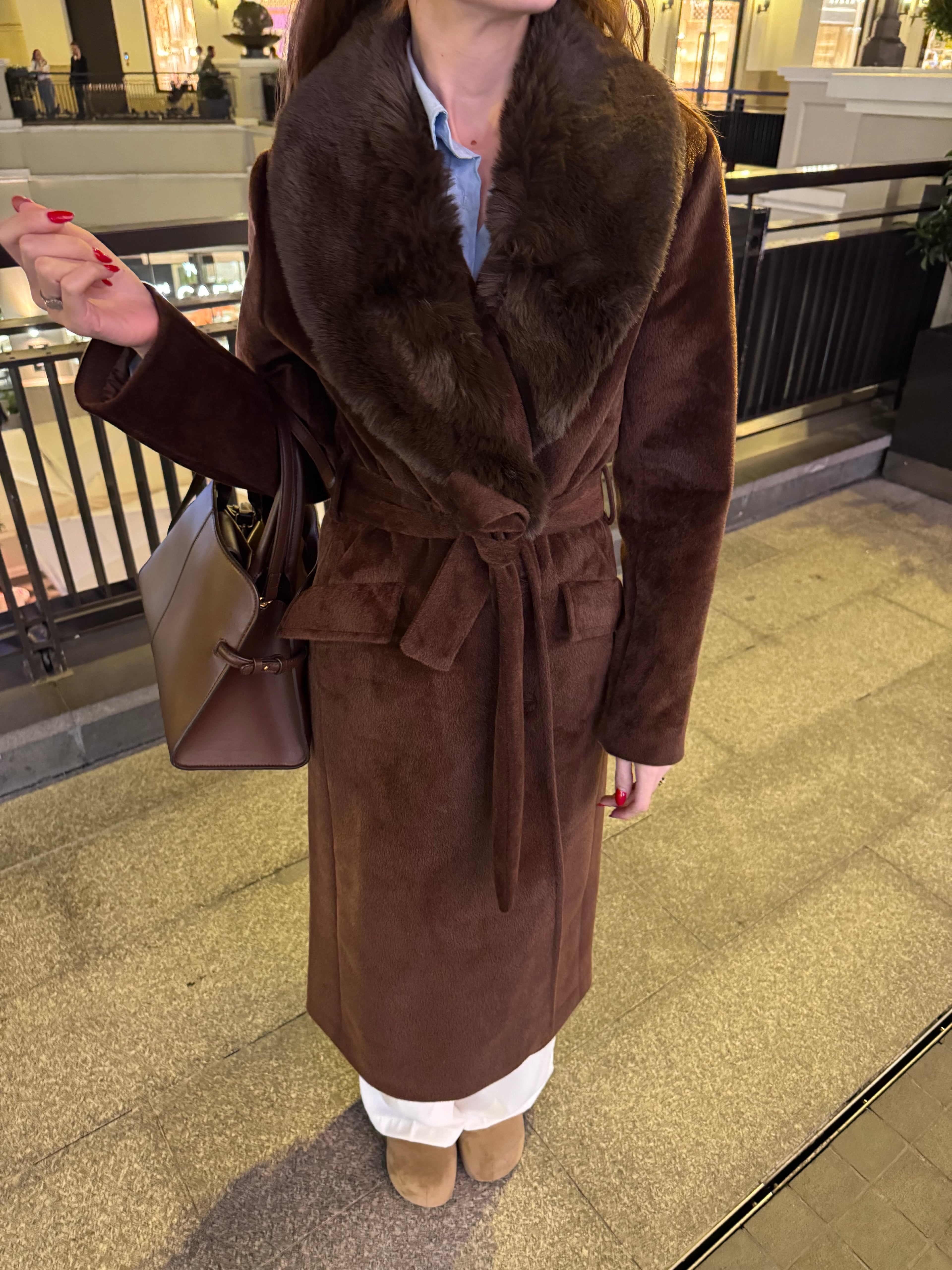 FOX KÜRK YAKA PREMİUM KABAN ( ön sipariş )