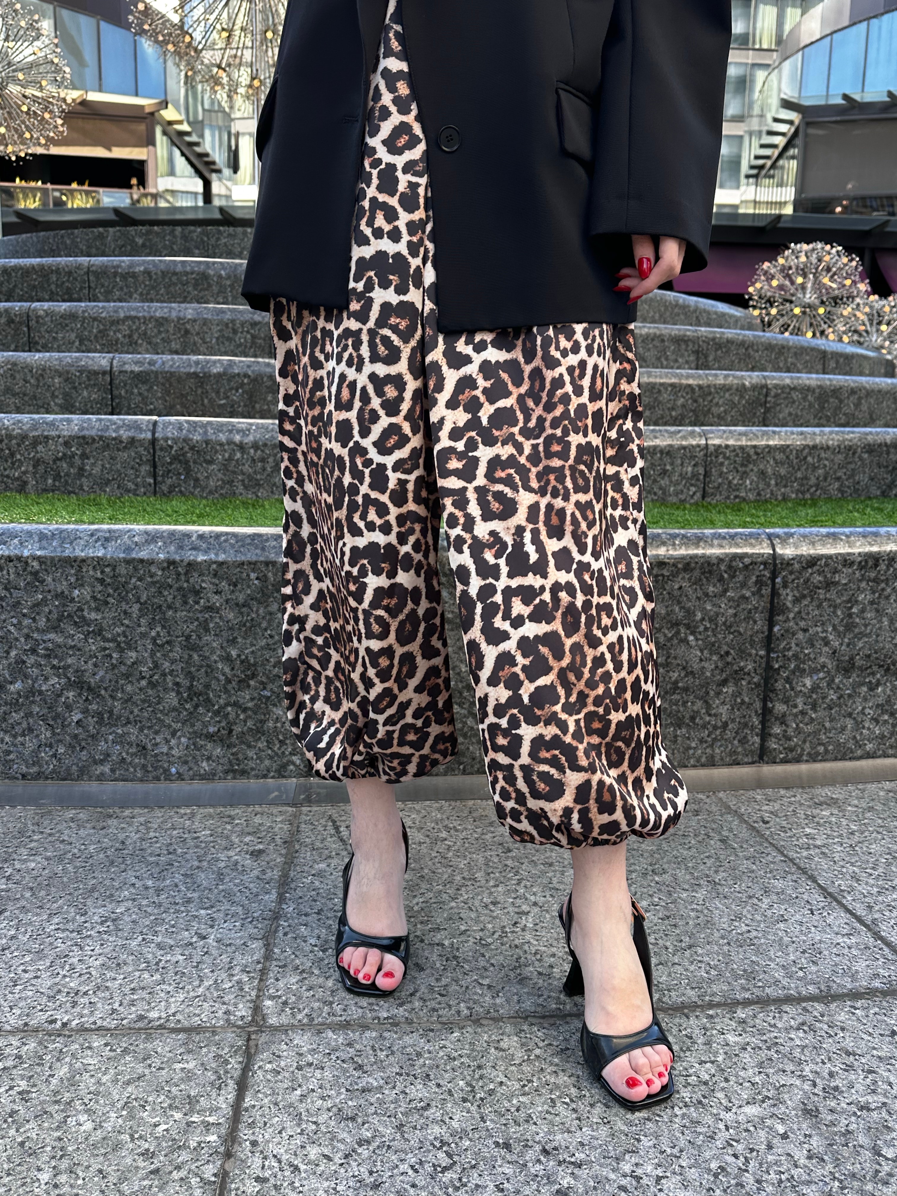 LEO İPEK SATEN ŞALVAR PANTOLON 