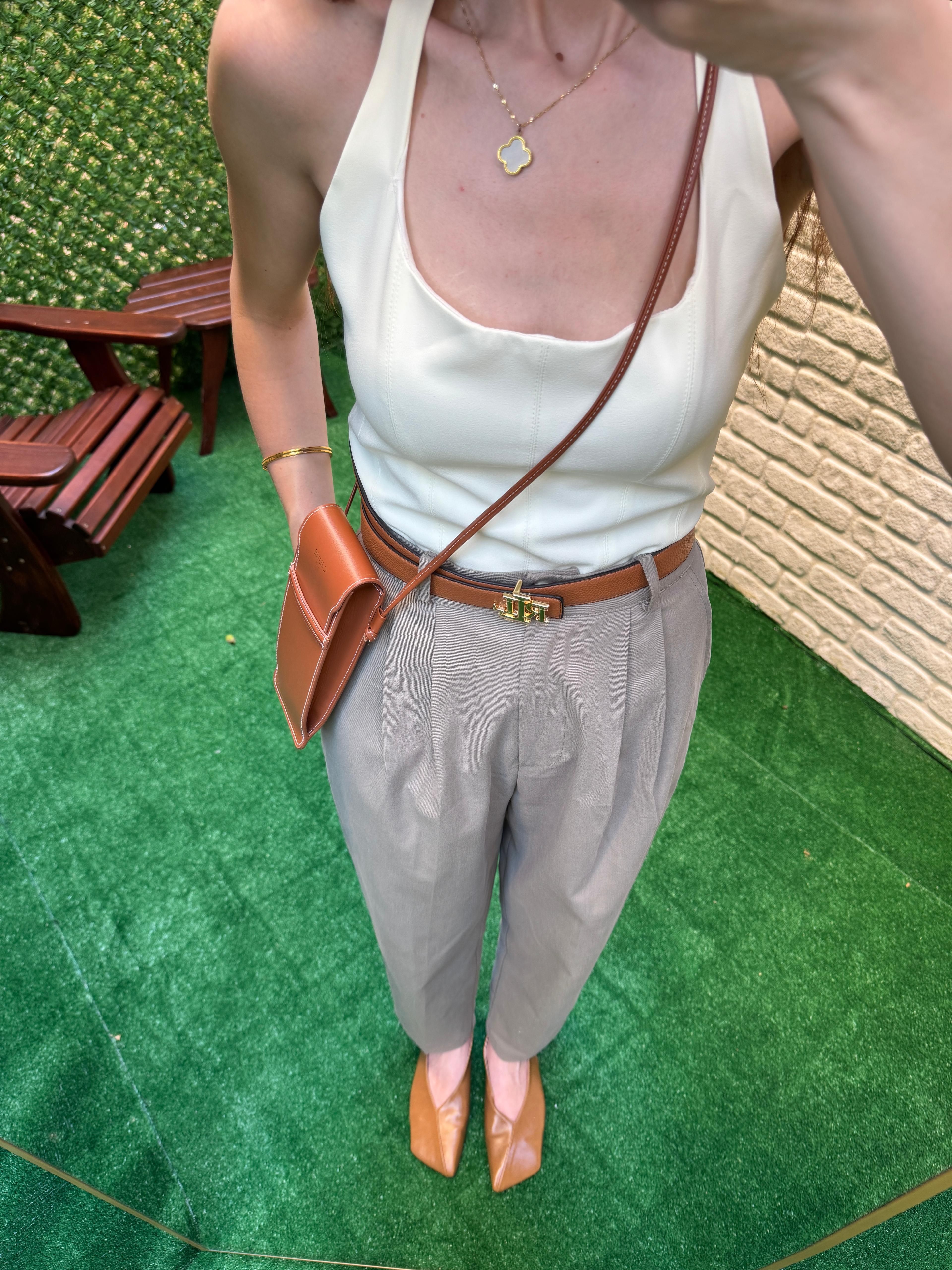SARI HALTER YAKA BLUZ