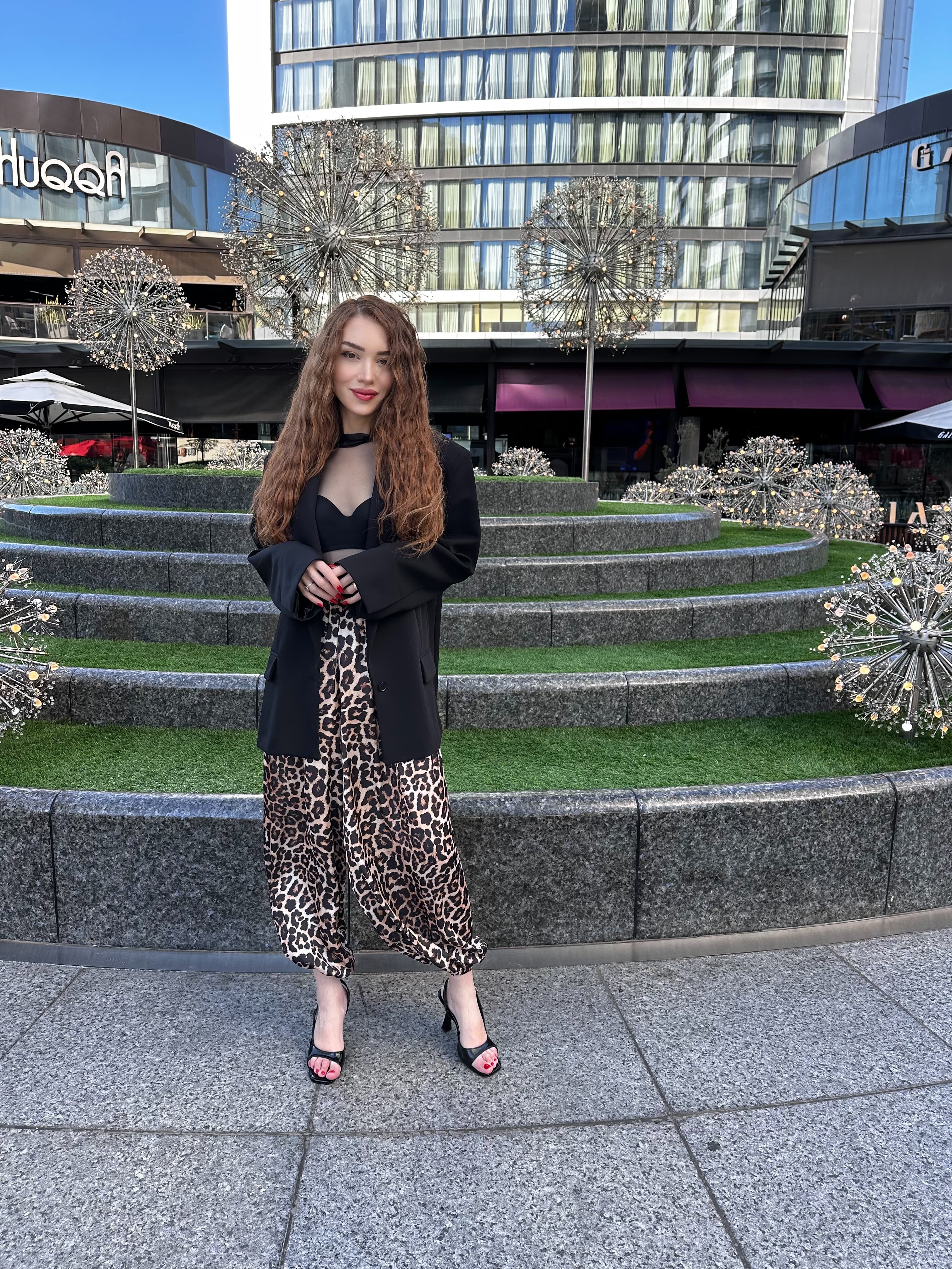 LEO İPEK SATEN ŞALVAR PANTOLON 