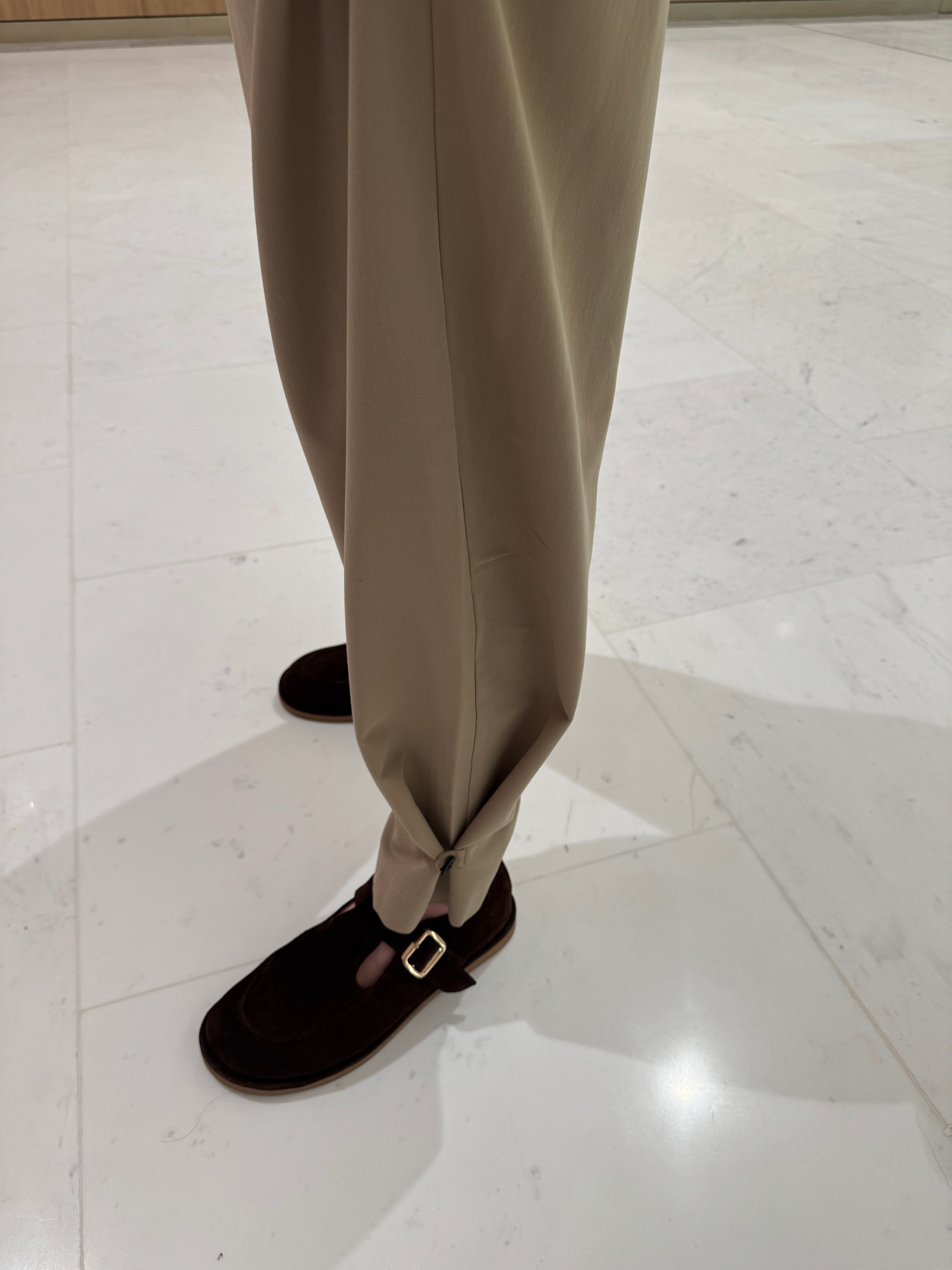 PAÇA DETAYLI ULTRA YUKSEK BEL KUMAS PANTOLON