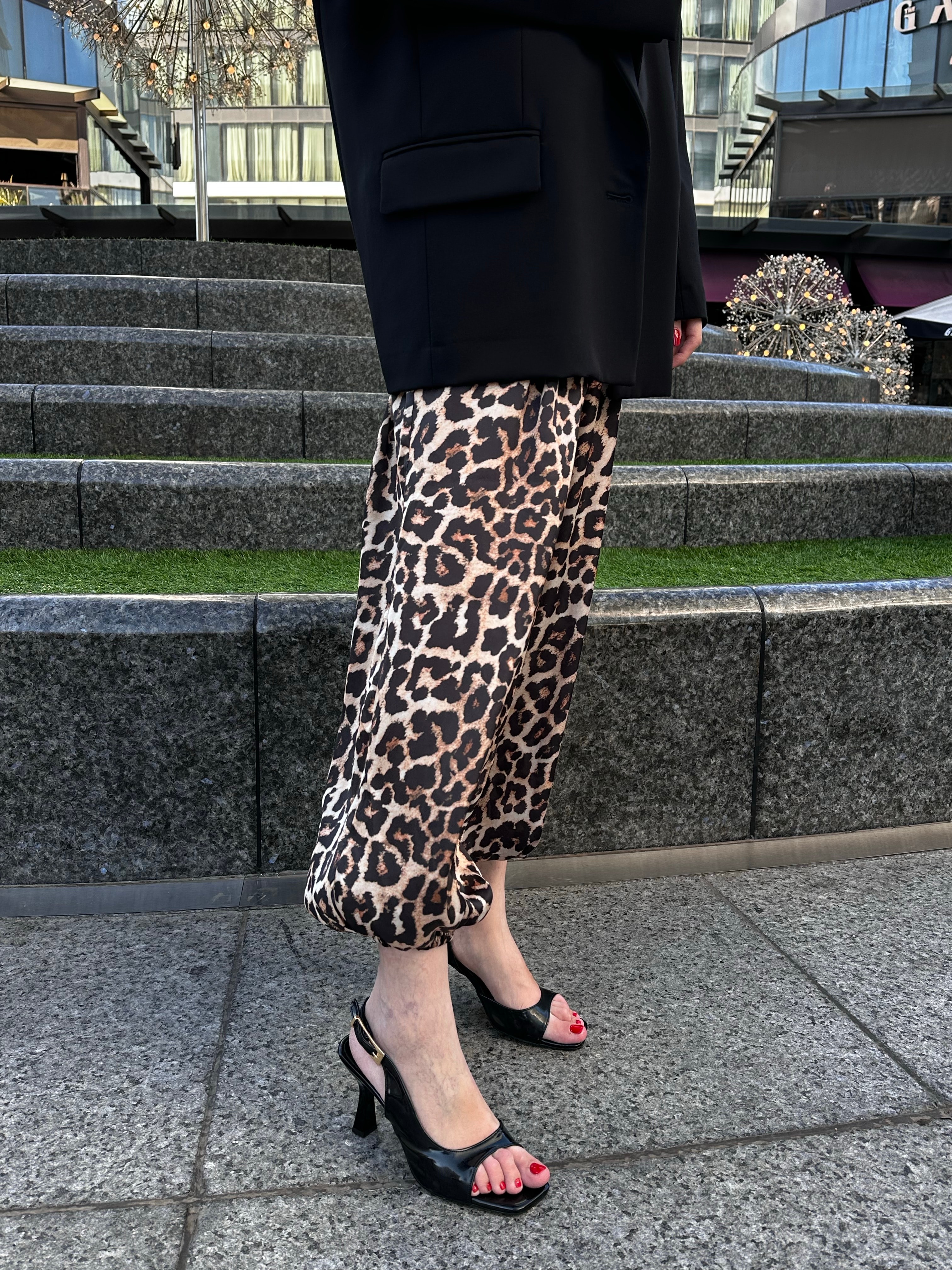 LEO İPEK SATEN ŞALVAR PANTOLON 