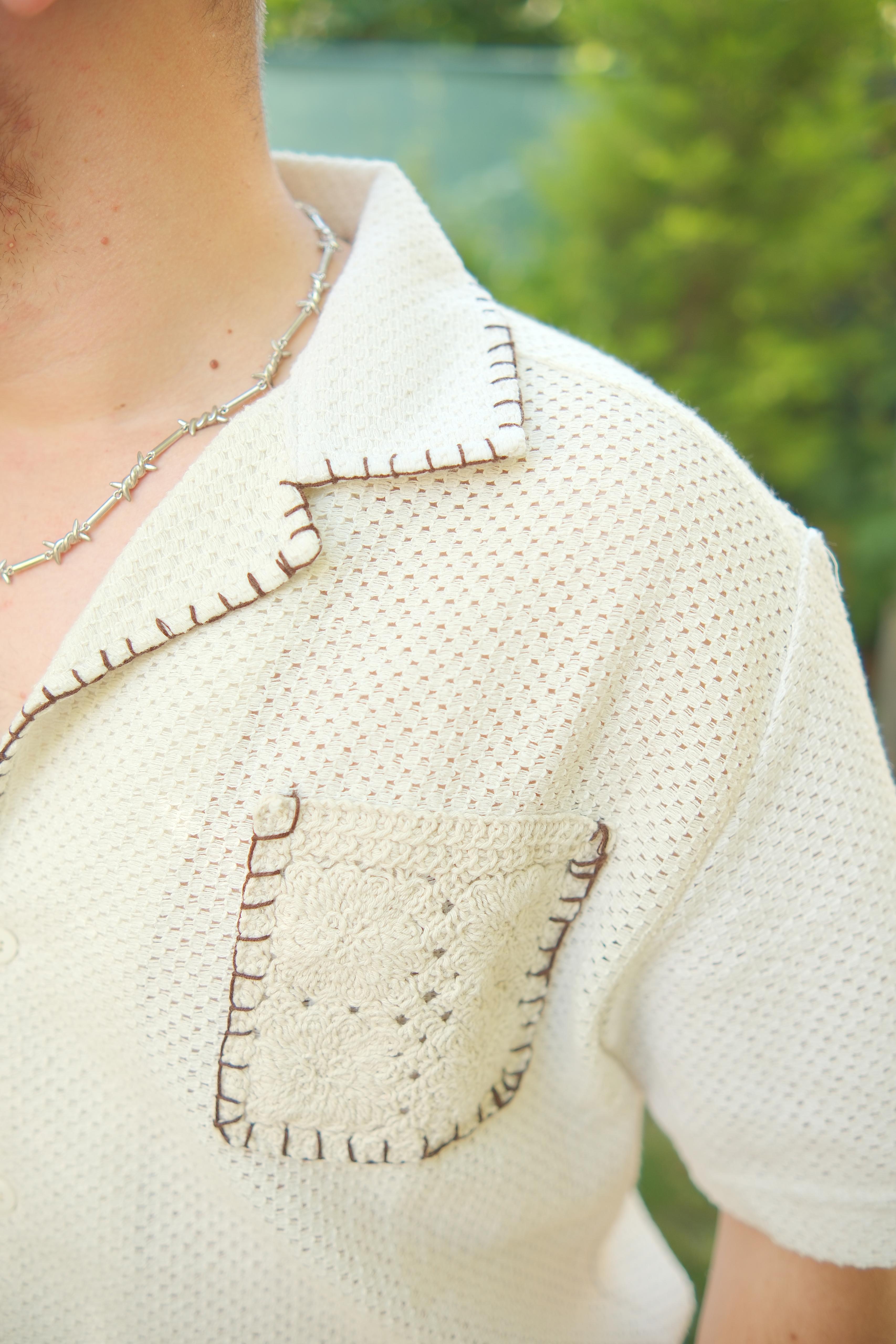 DOKUMA KROŞE  TASARIM GÖMLEK 