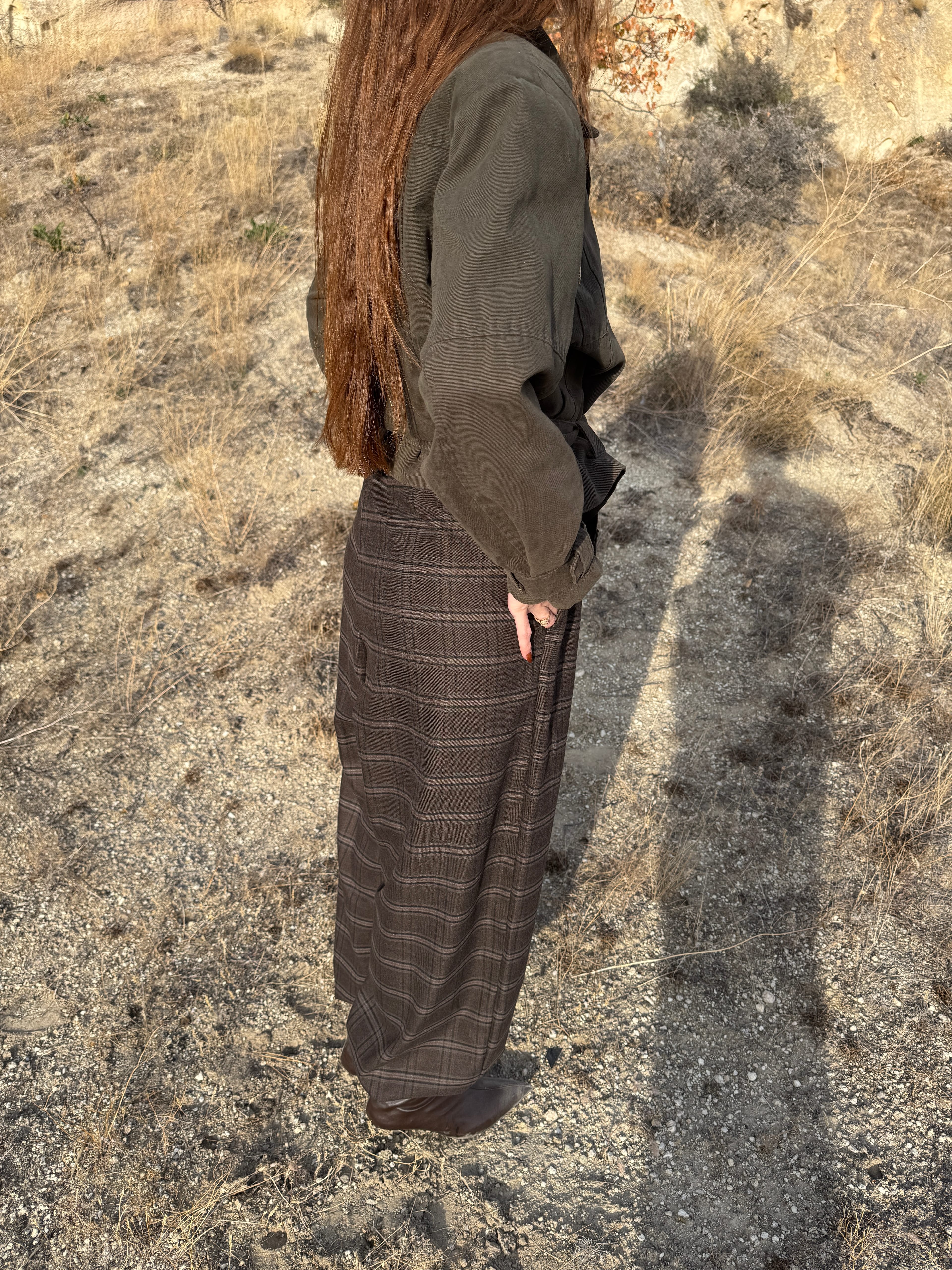  ÜRGÜP PACA LASTİK BUZDURMELİ EKOSELİ SALVAR PANTOLON 