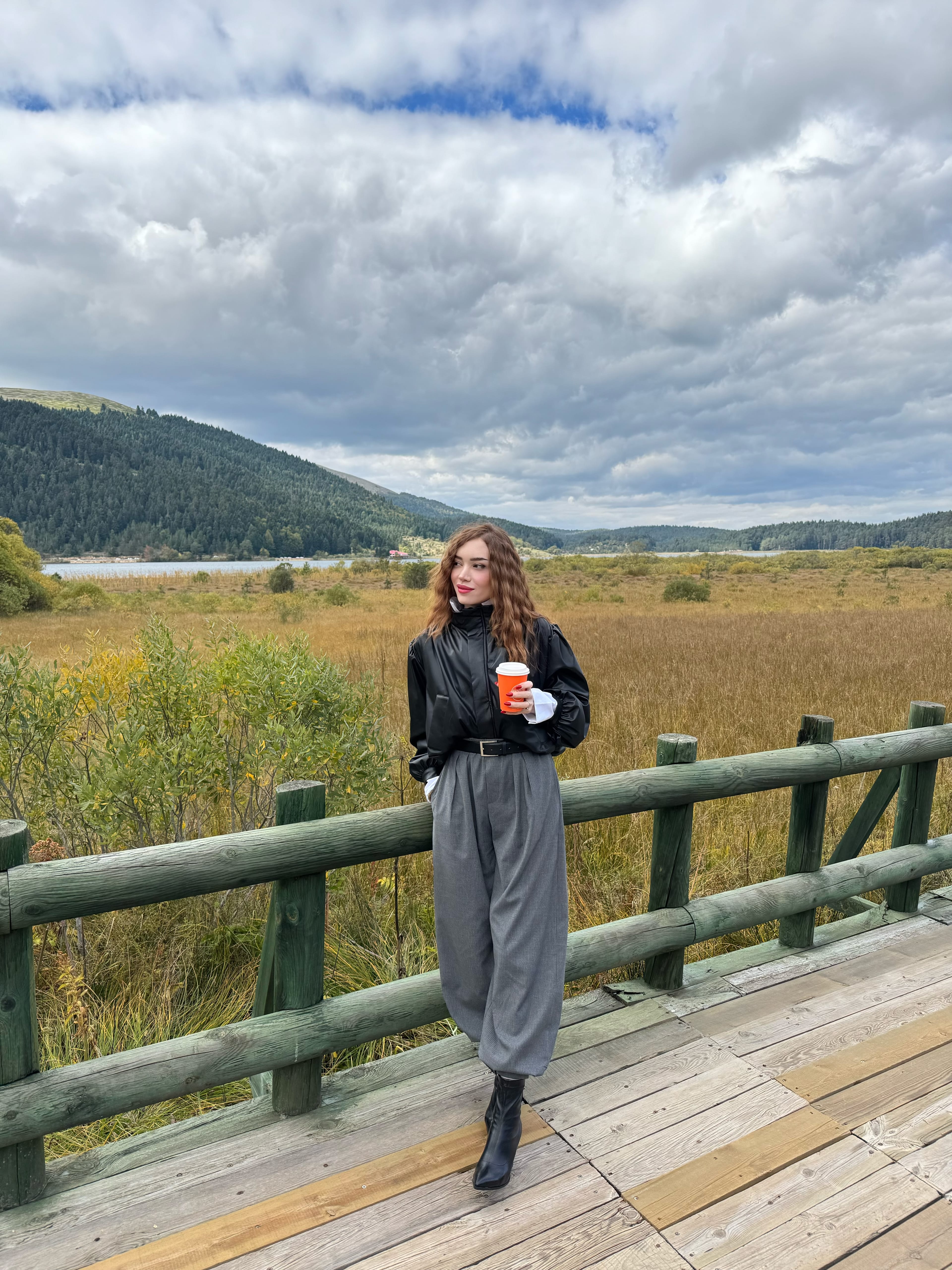 VİNTAGE BALON KOL YUMUSAK DERİ CEKET