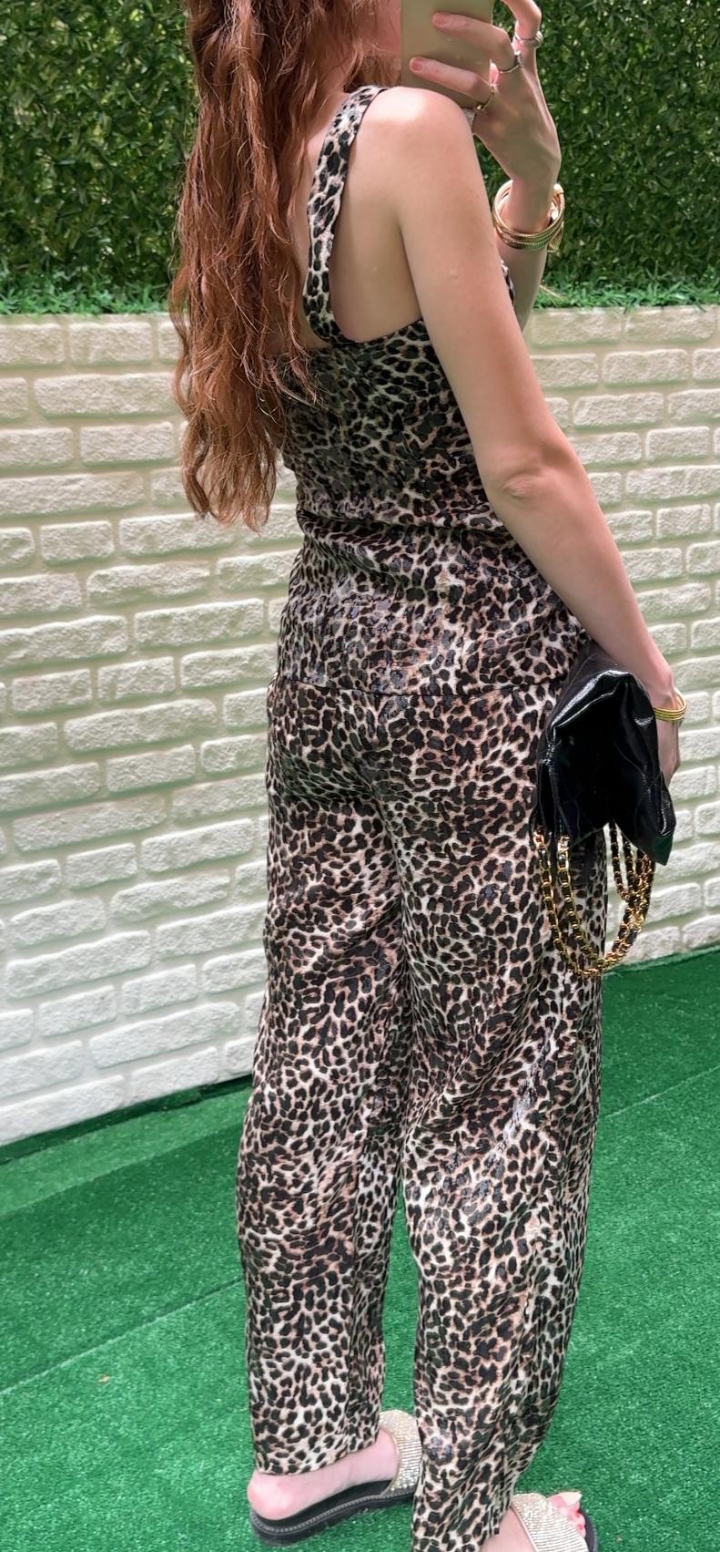 TOK SATEN LEOPAR İKİLİ TAKIM