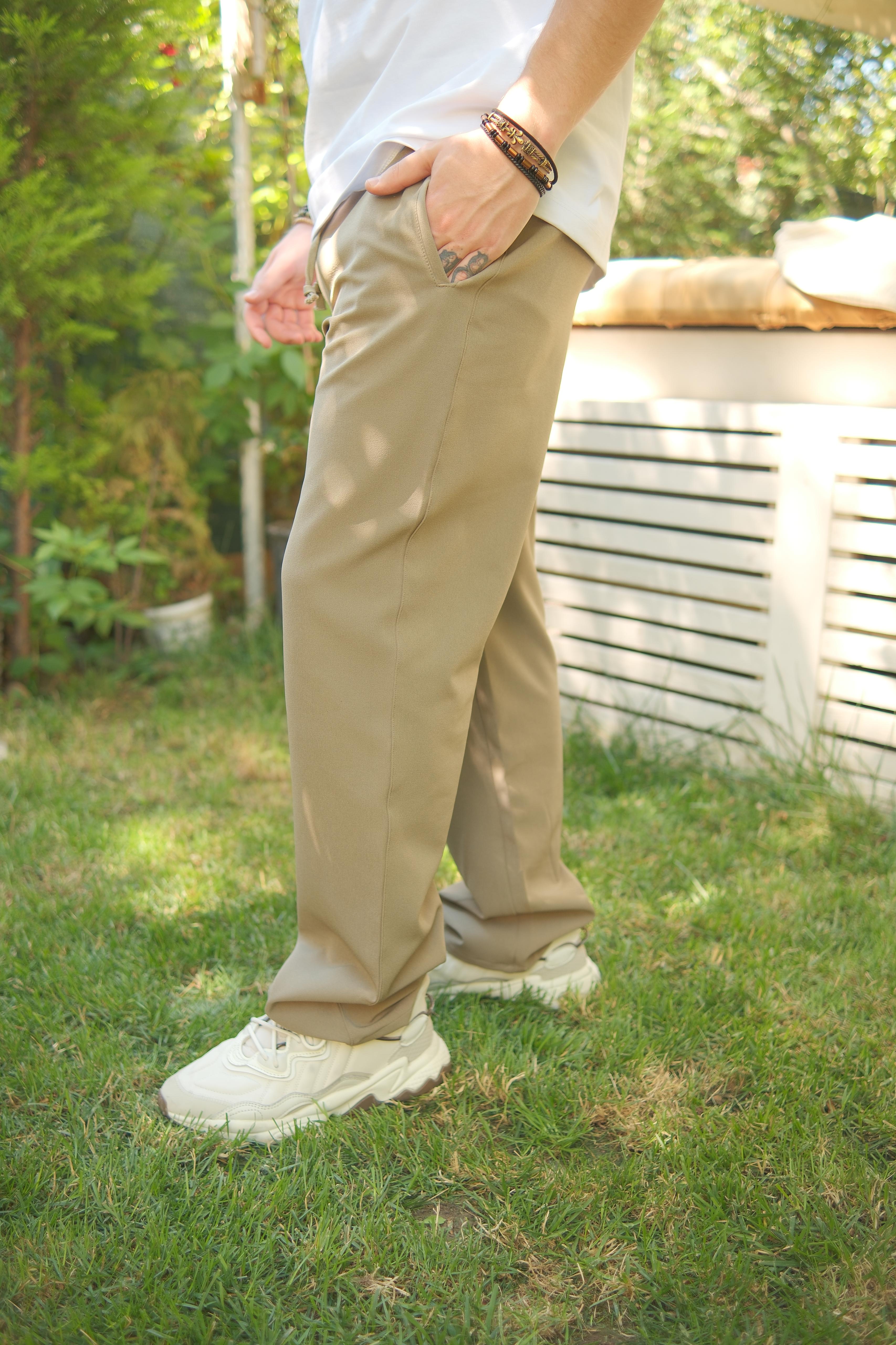 RAHAT KESİM LİKRALI HAKİ PANTOLON