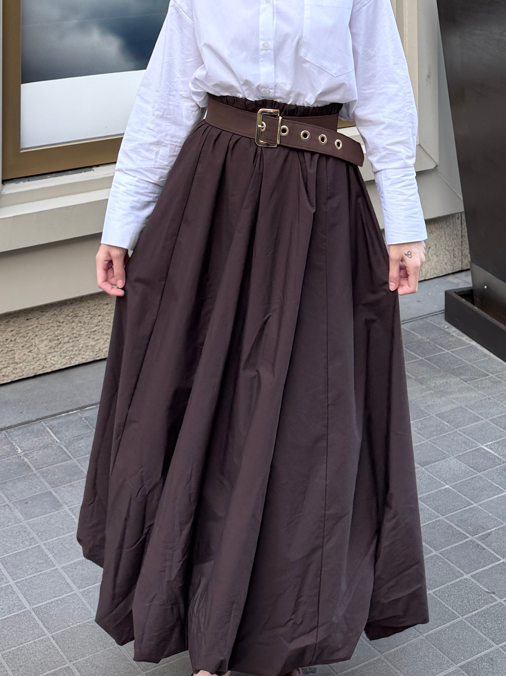 POPLİN KUMAS BALON ETEK 