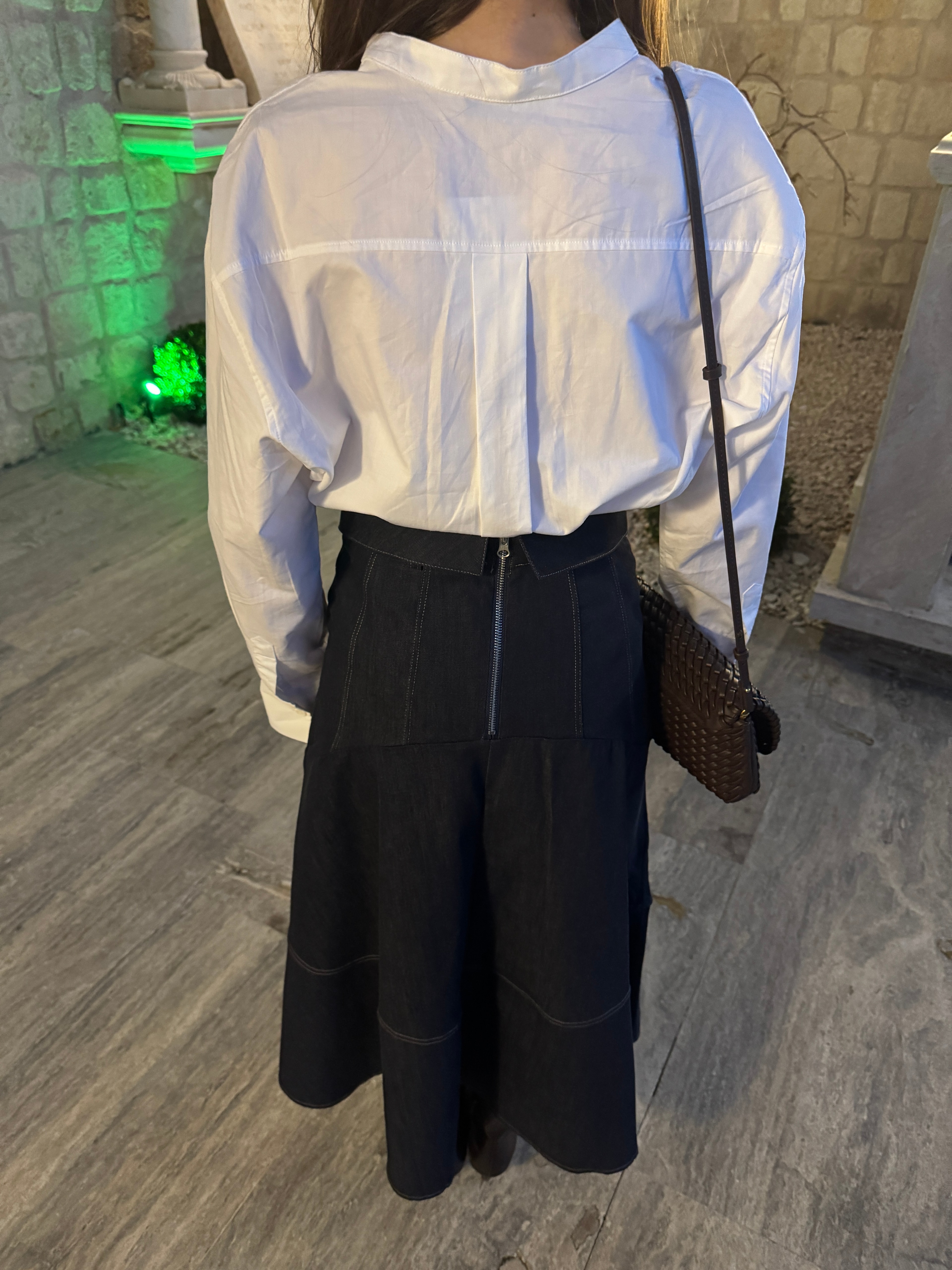 HAKİM YAKA POPLİN GÖMLEK 