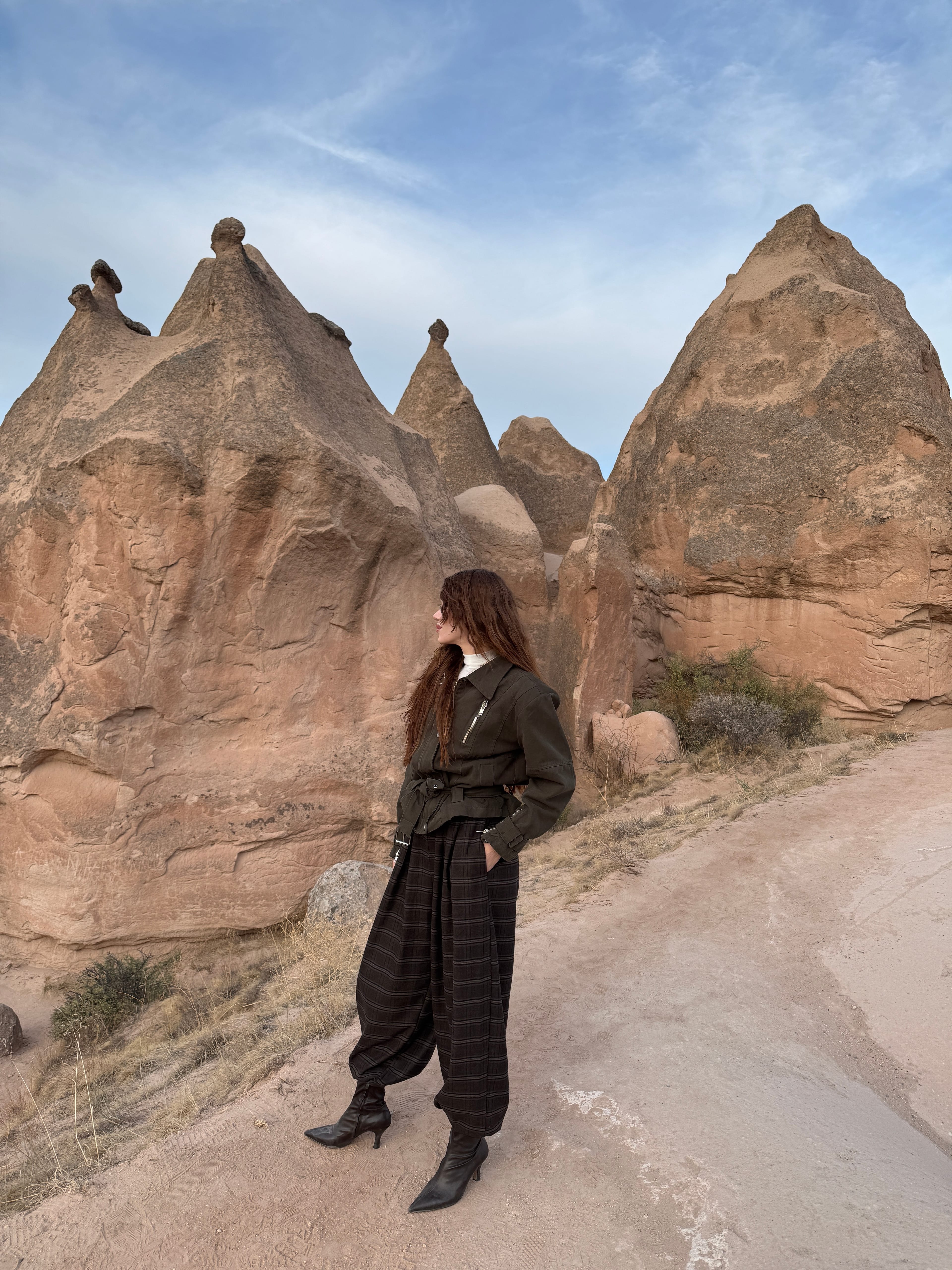  ÜRGÜP PACA LASTİK BUZDURMELİ EKOSELİ SALVAR PANTOLON 