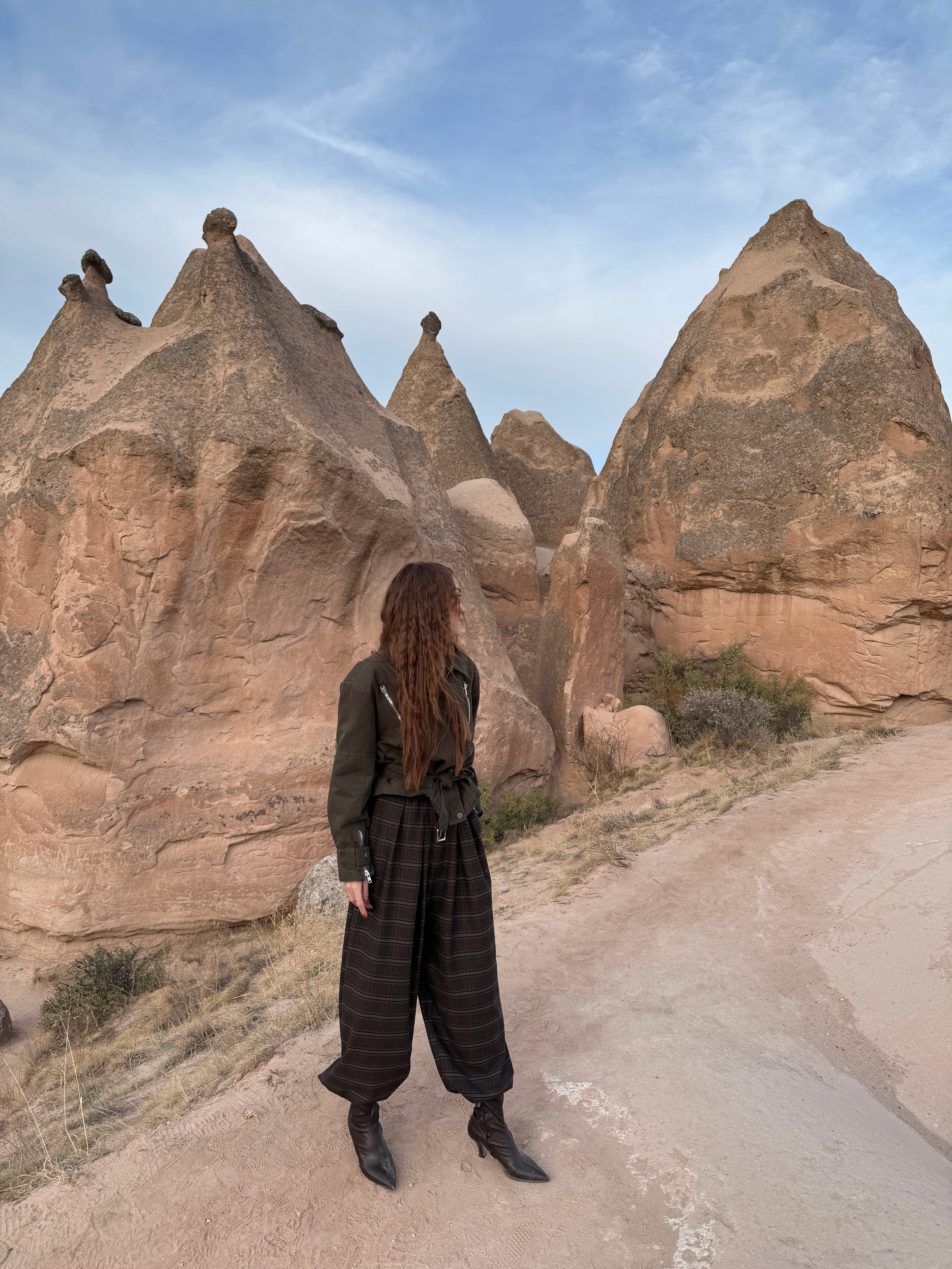  ÜRGÜP PACA LASTİK BUZDURMELİ EKOSELİ SALVAR PANTOLON 