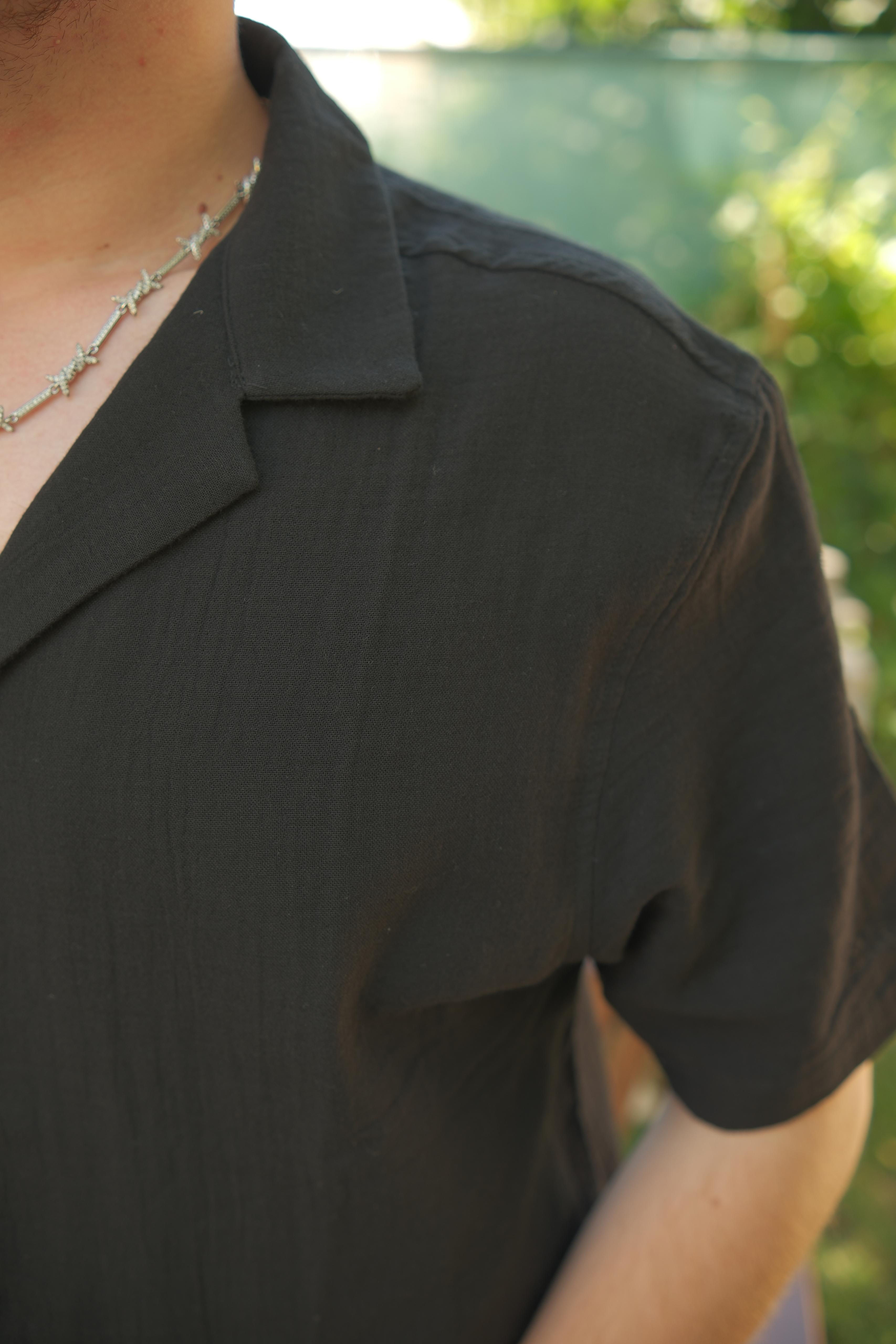 MÜSLİN KUMAŞ OVERSİZE GÖMLEK 