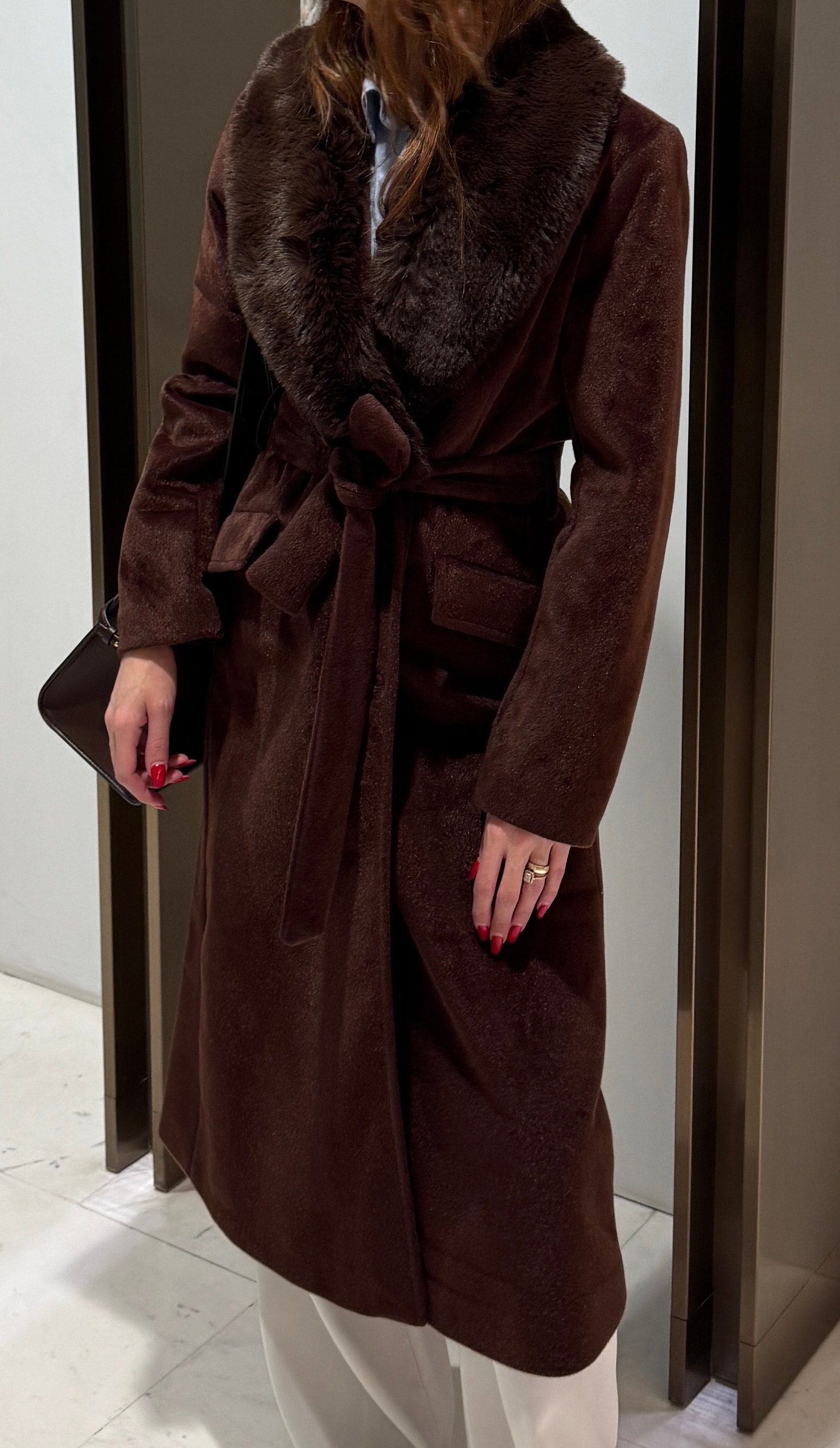 FOX KÜRK YAKA PREMİUM KABAN ( ön sipariş )