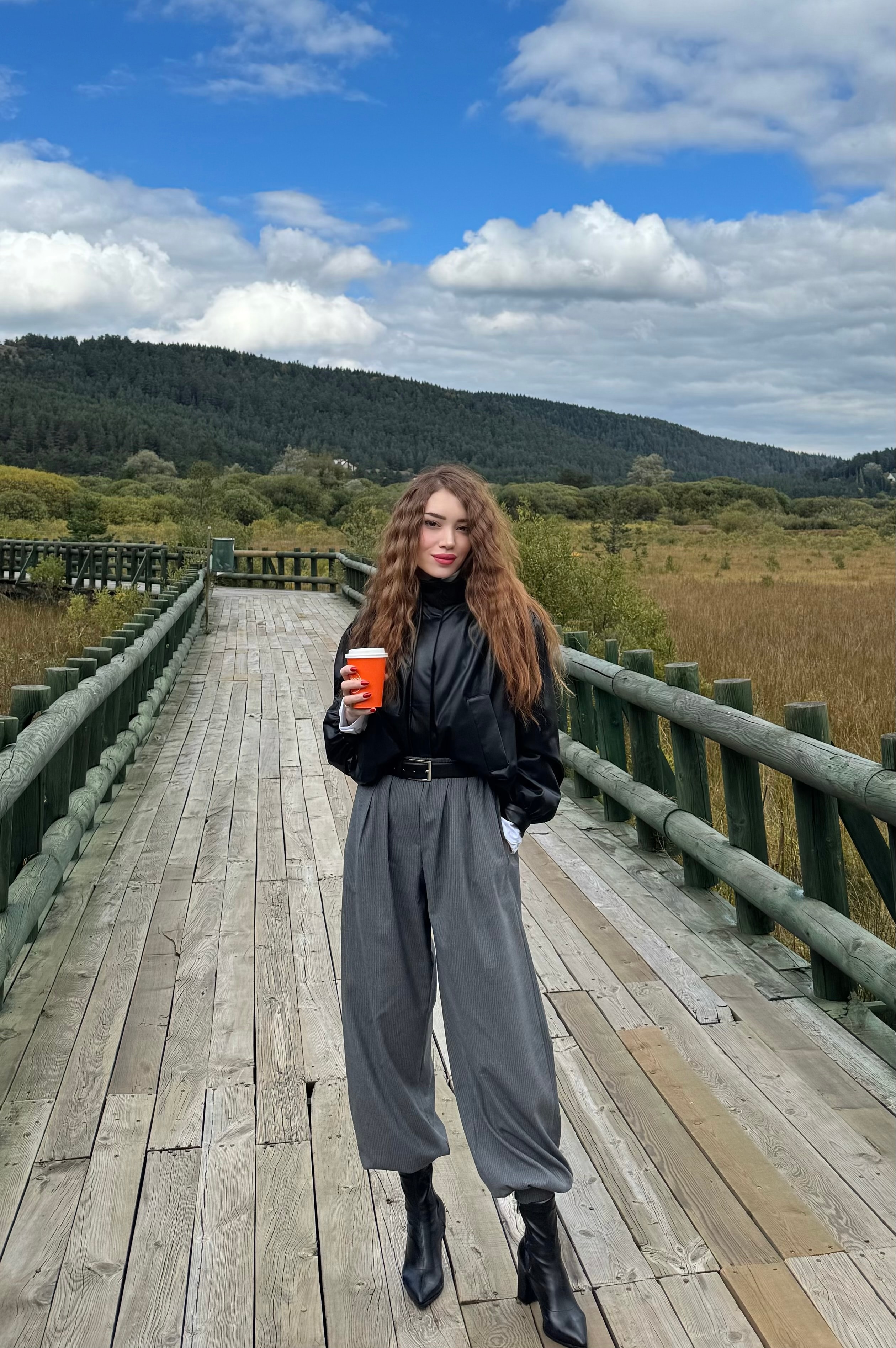 PAÇA DÜĞME DETAYLI KUMAS SALVAR PANTOLON 