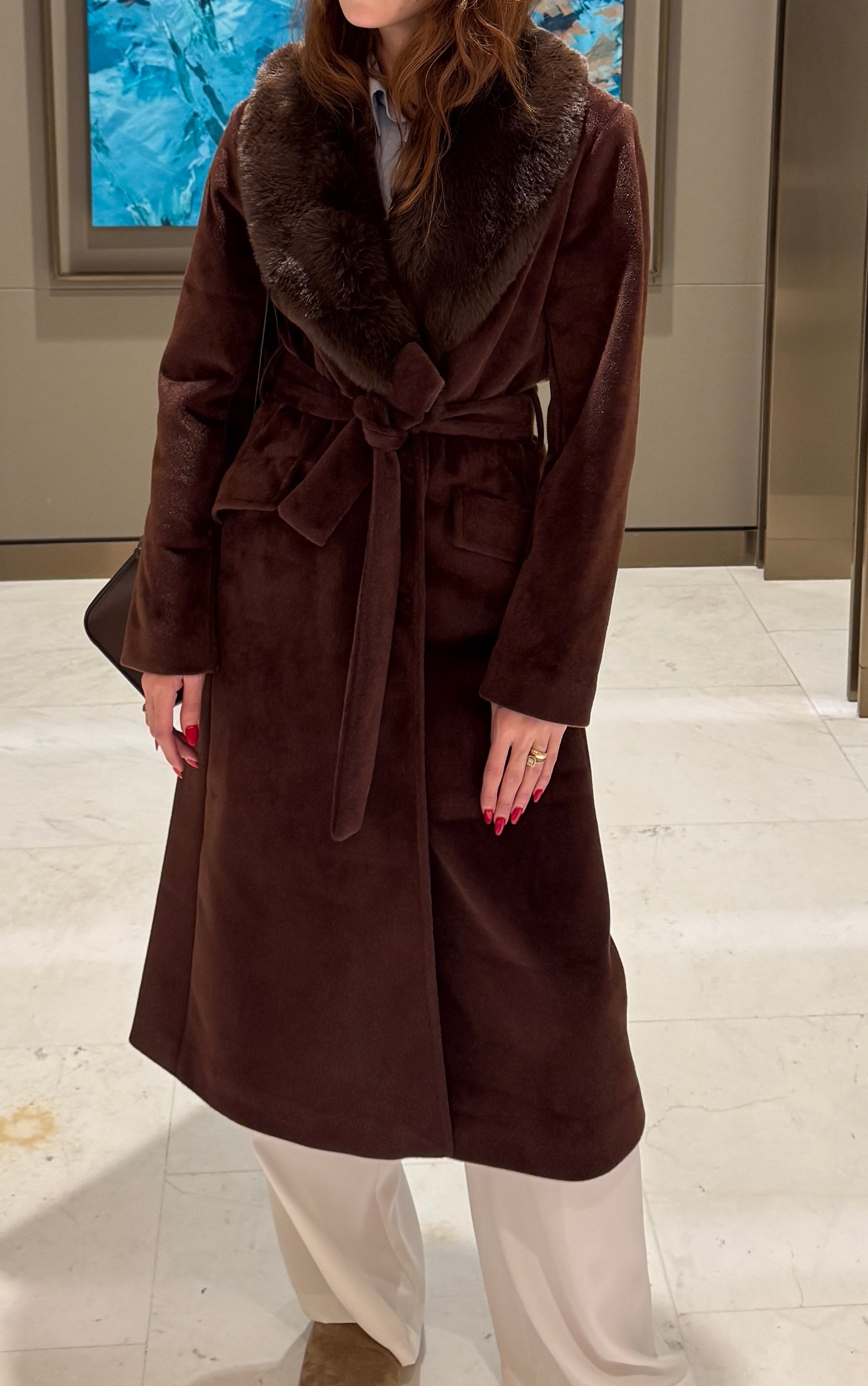 FOX KÜRK YAKA PREMİUM KABAN ( ön sipariş )