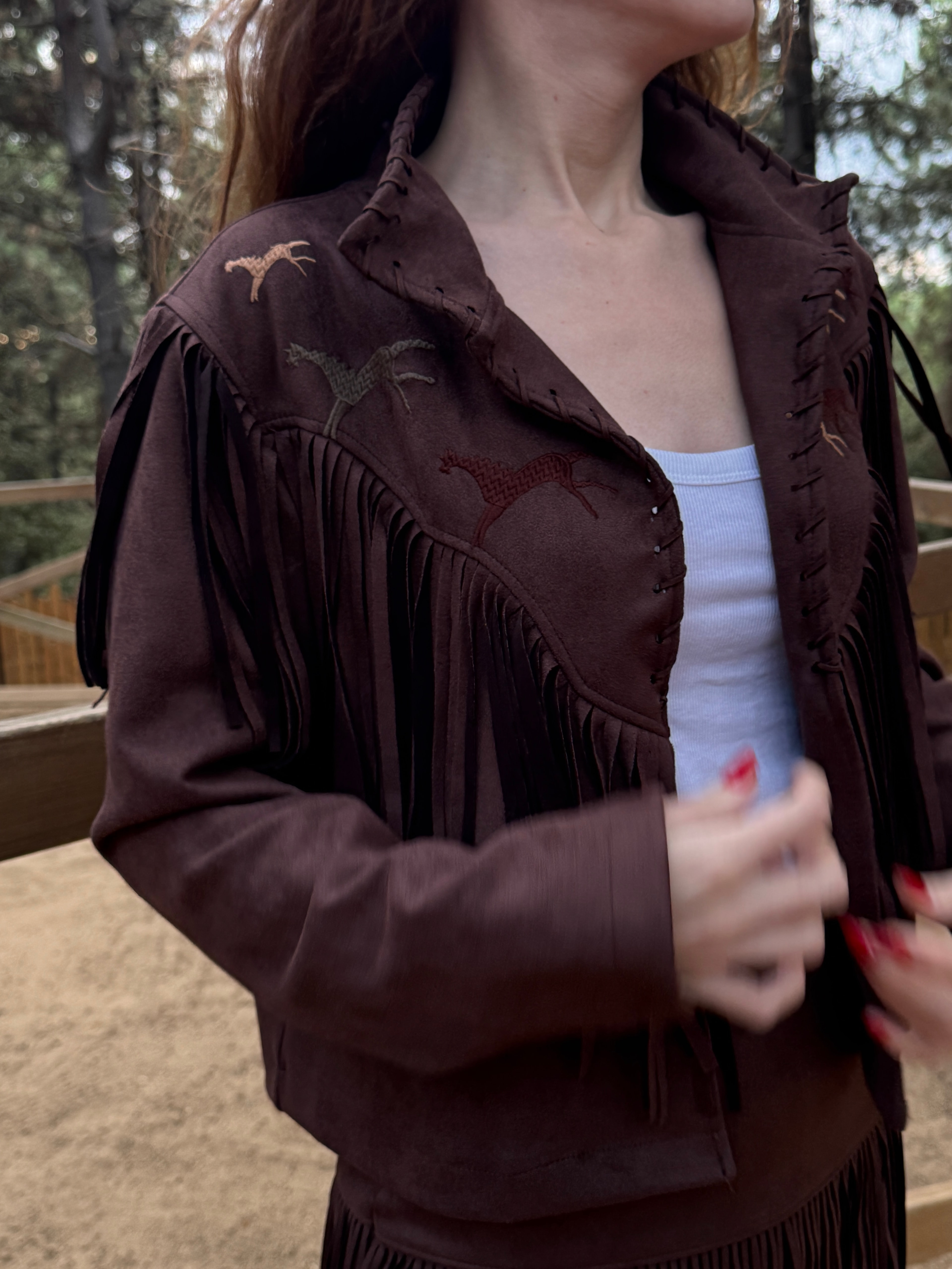 WESTERN PÜSKÜLLÜ PREMIUM SUET CEKET