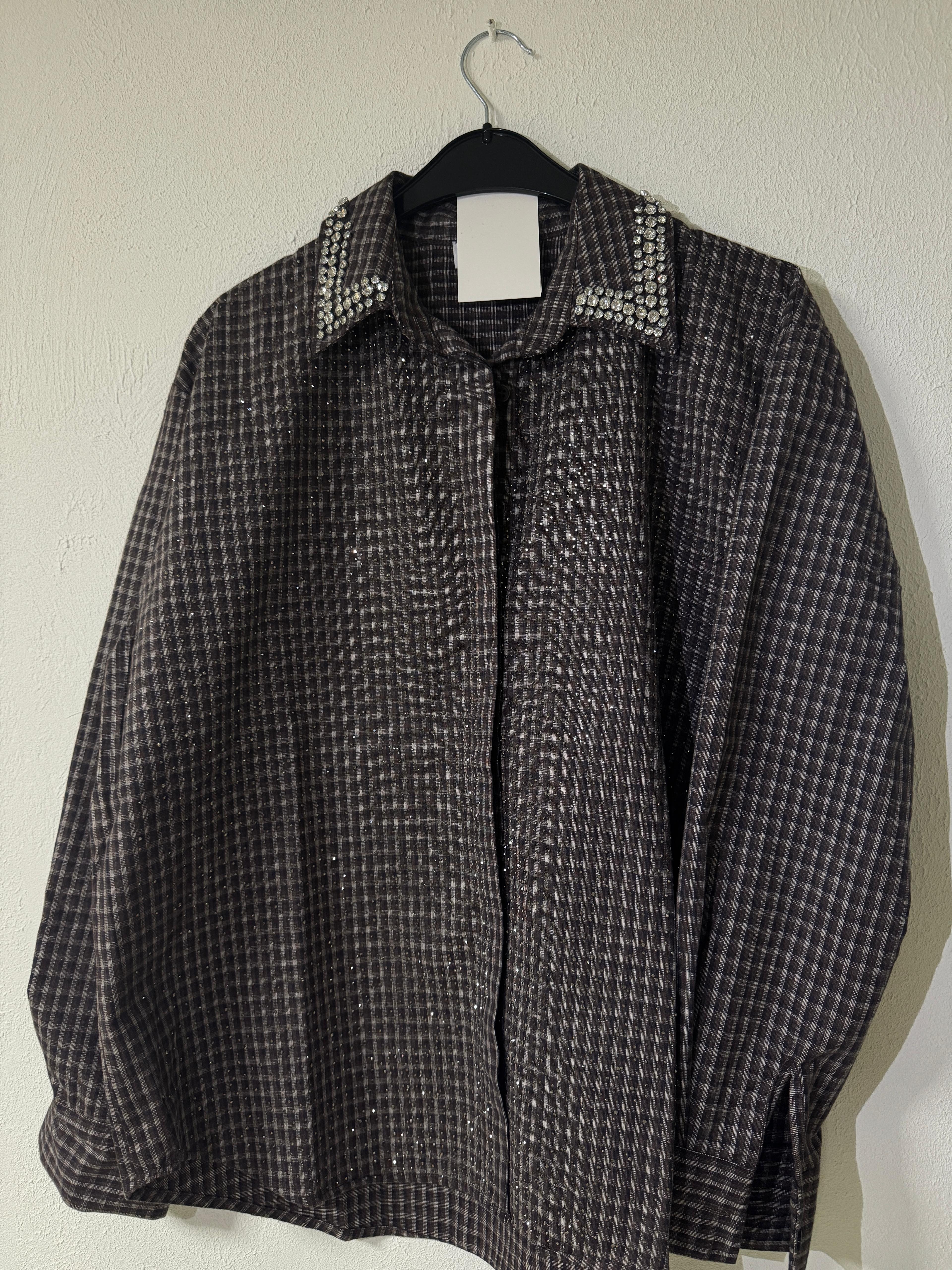 TAŞLI EKOSELİ ODUNCU GÖMLEK ( vizon ön siparistir 15 kasım )