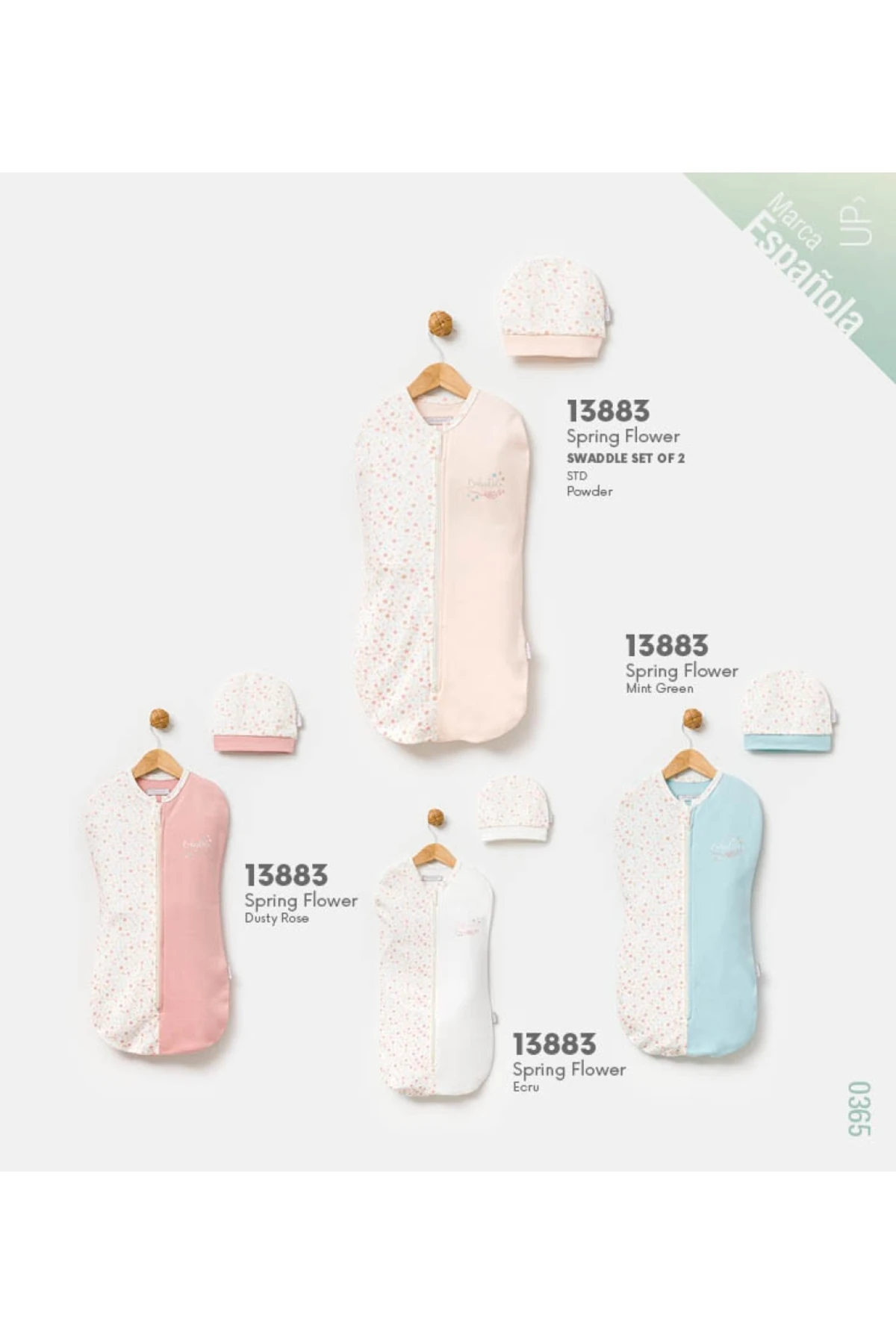 Ekru Desen Bebek Kundak Uyku Sarma Battaniye 0-3 Ay 13883