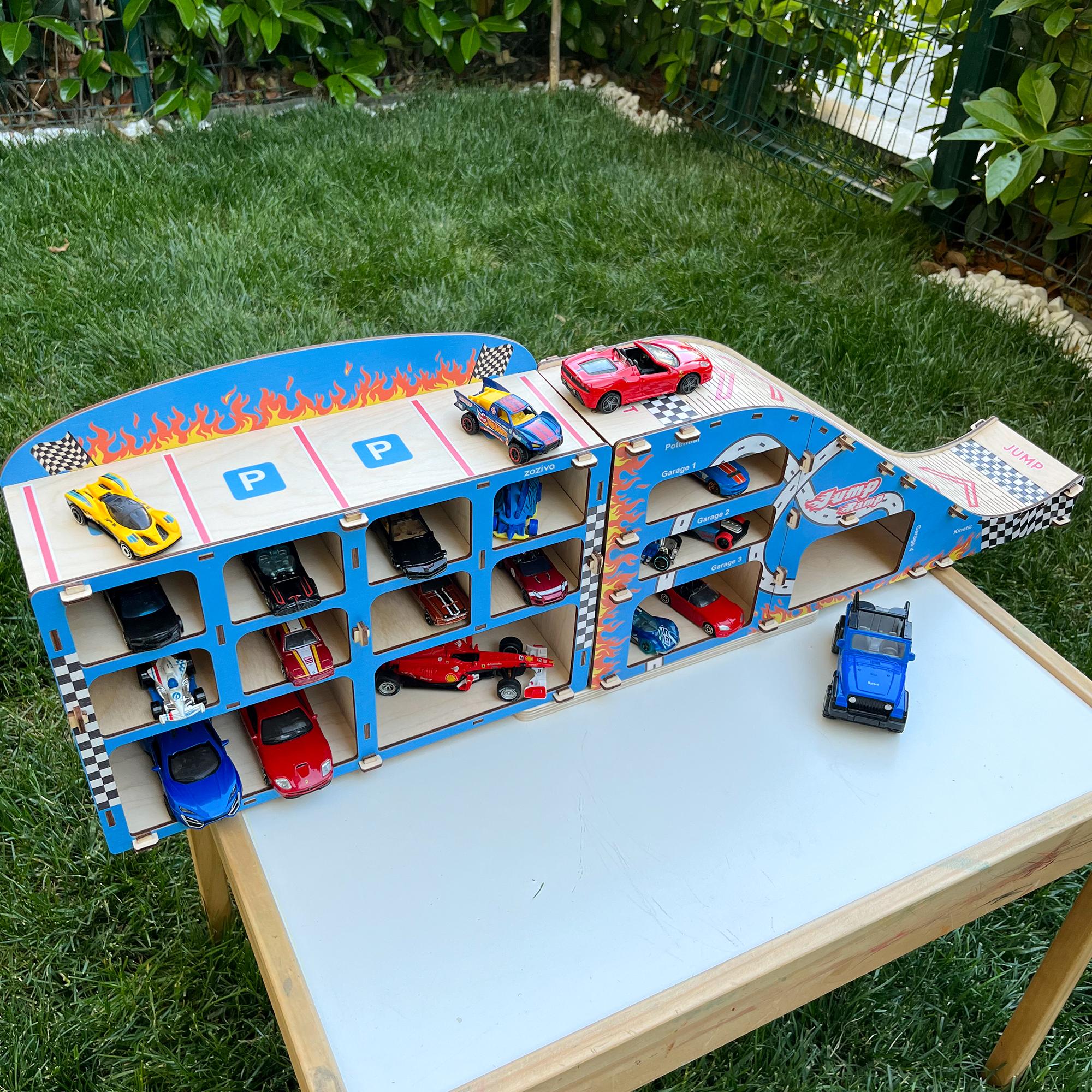 Wooden Garage + Ramp Set - Unlimited Play Experience