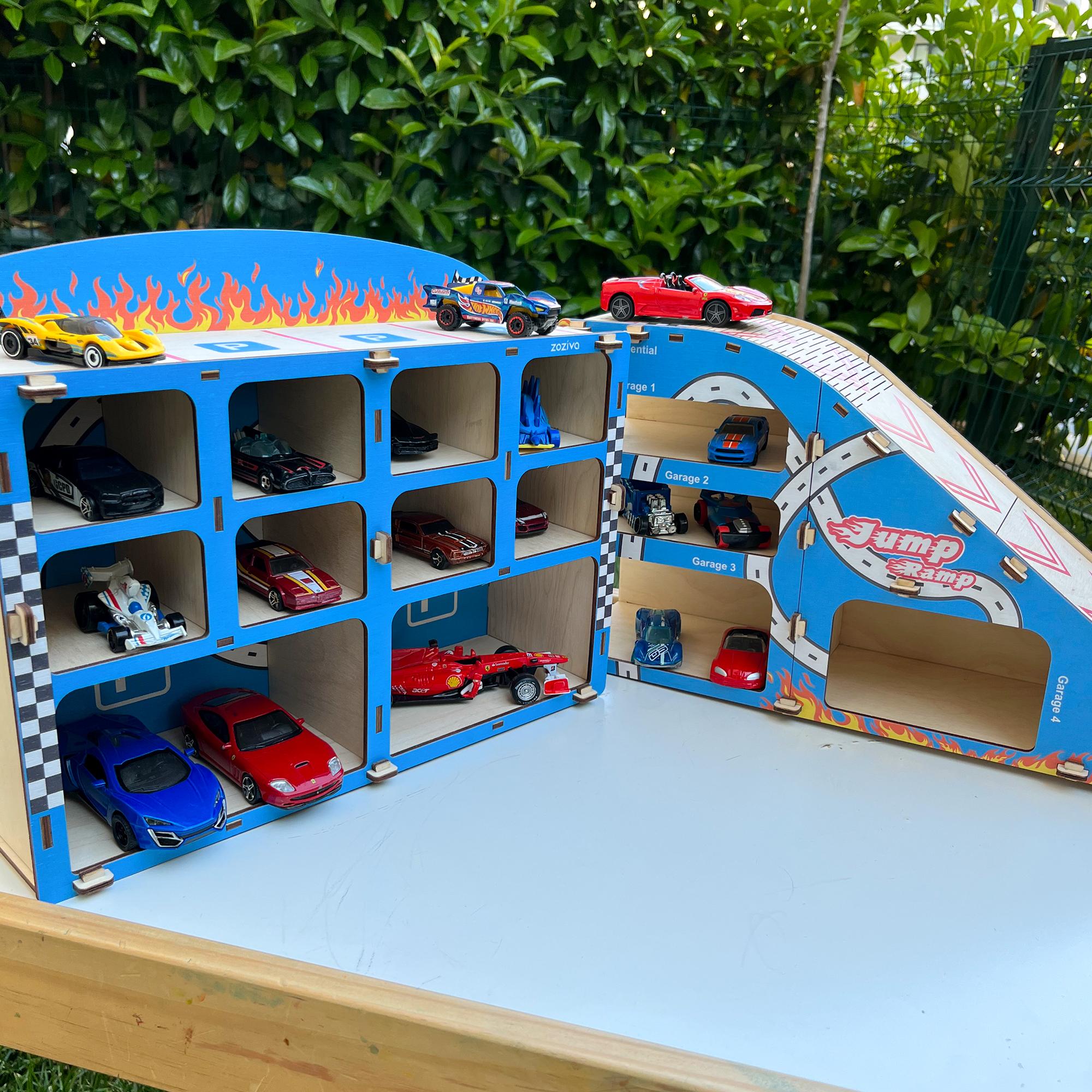 Wooden Garage + Ramp Set - Unlimited Play Experience