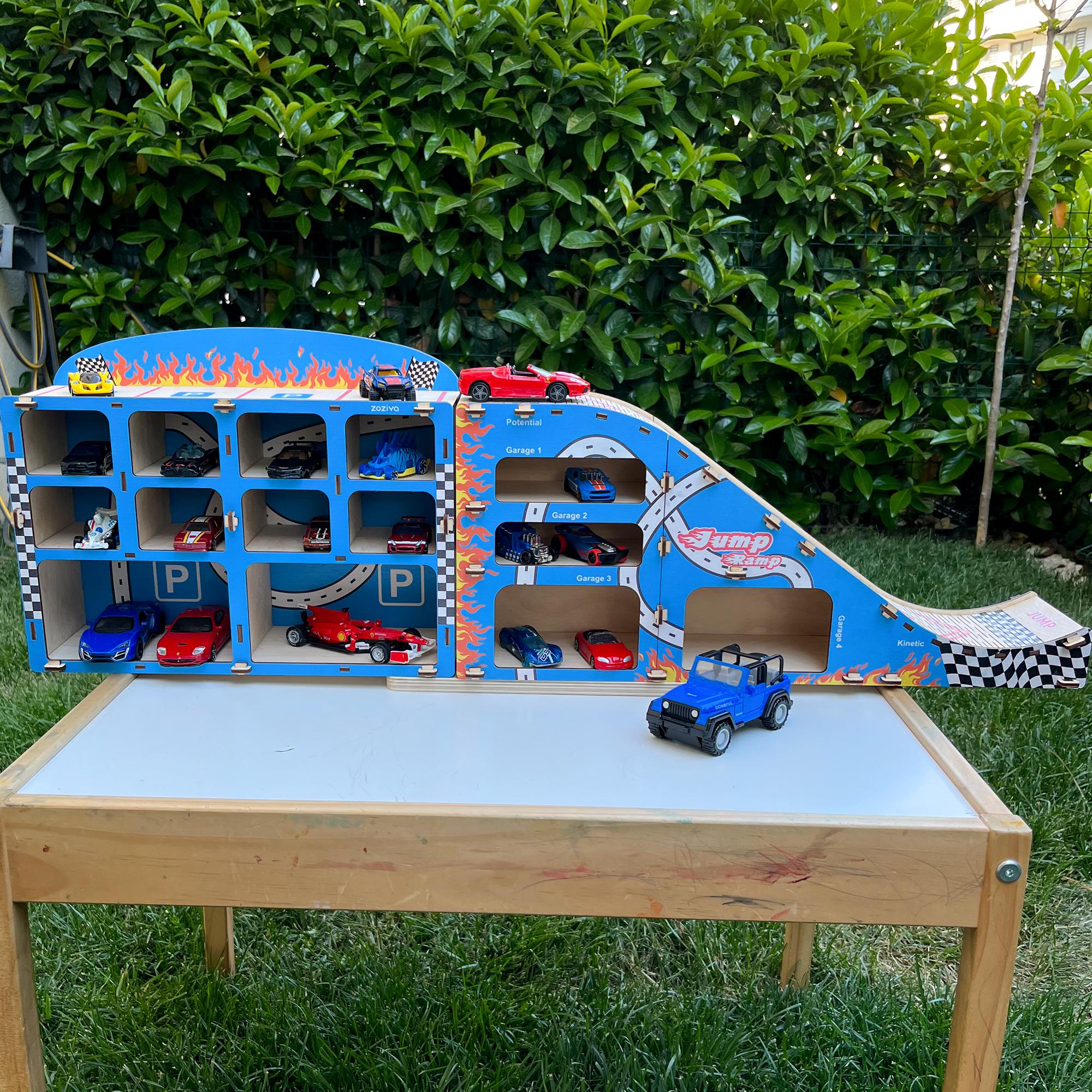 Wooden Garage + Ramp Set - Unlimited Play Experience
