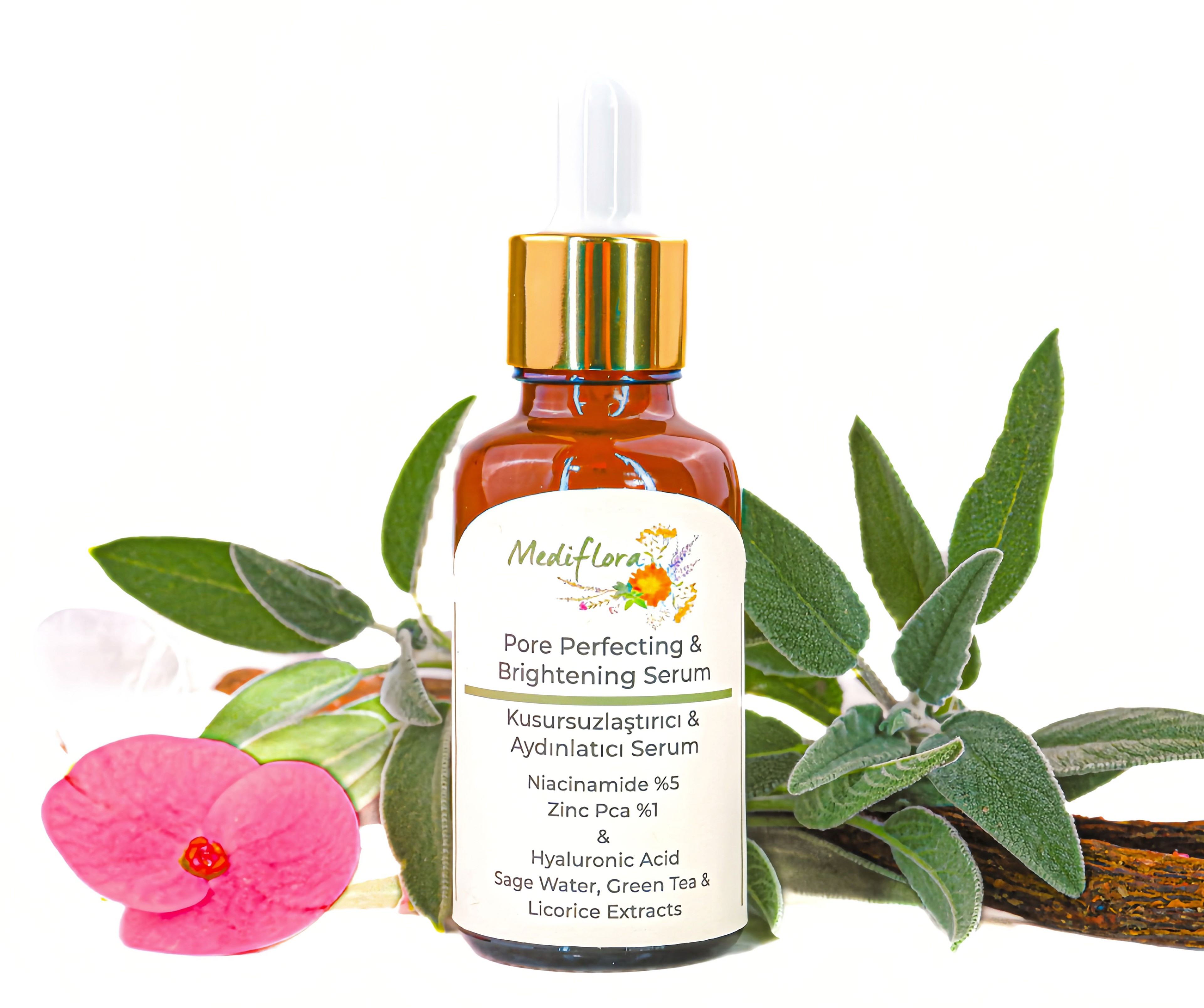 Mediflora Kusursuzlaştırıcı ve Aydınlatıcı Serum - Niacinamide & Zinc PCA