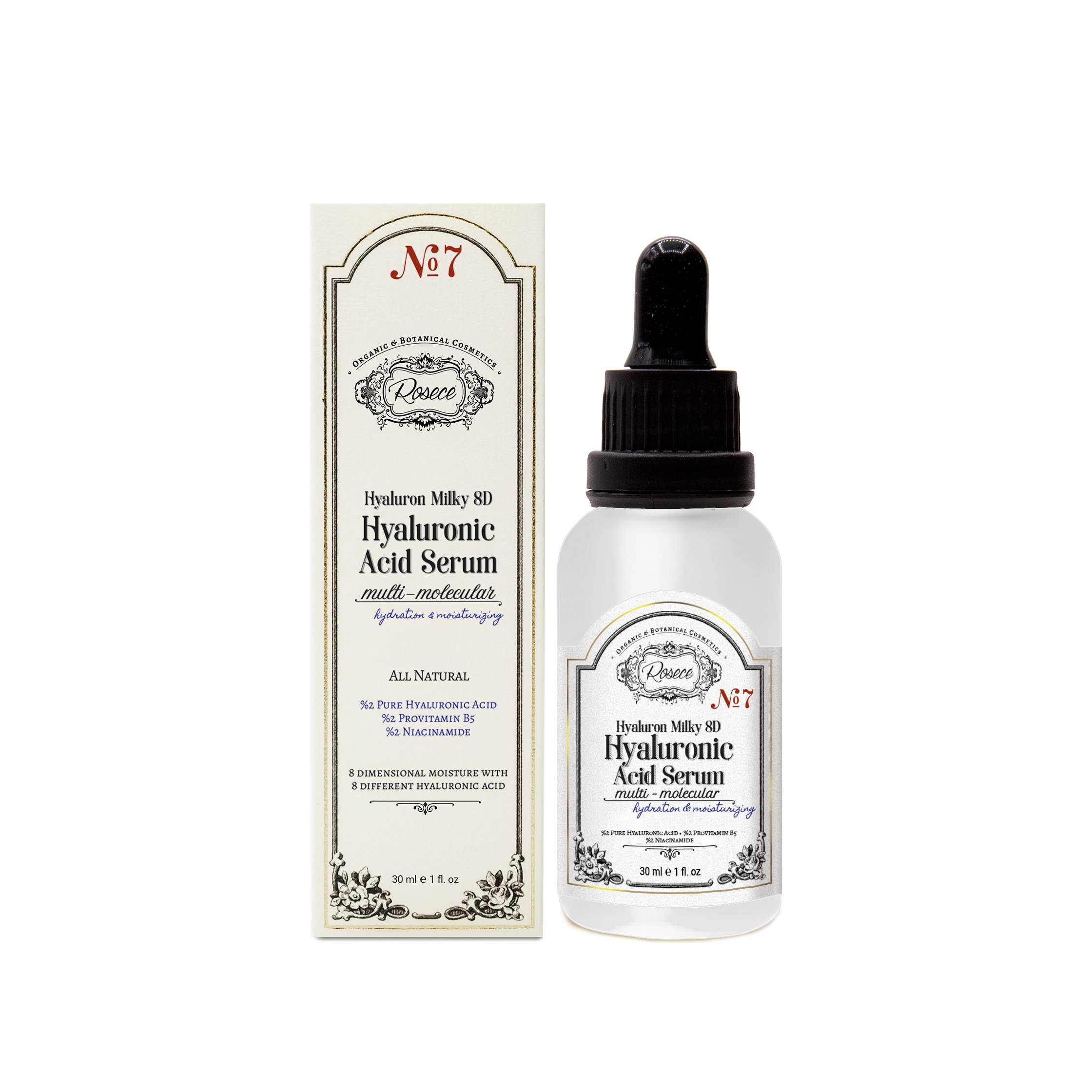 Rosece Hyaluron Milky 8D Multi Moleküler Hyaluronik Asit Serum