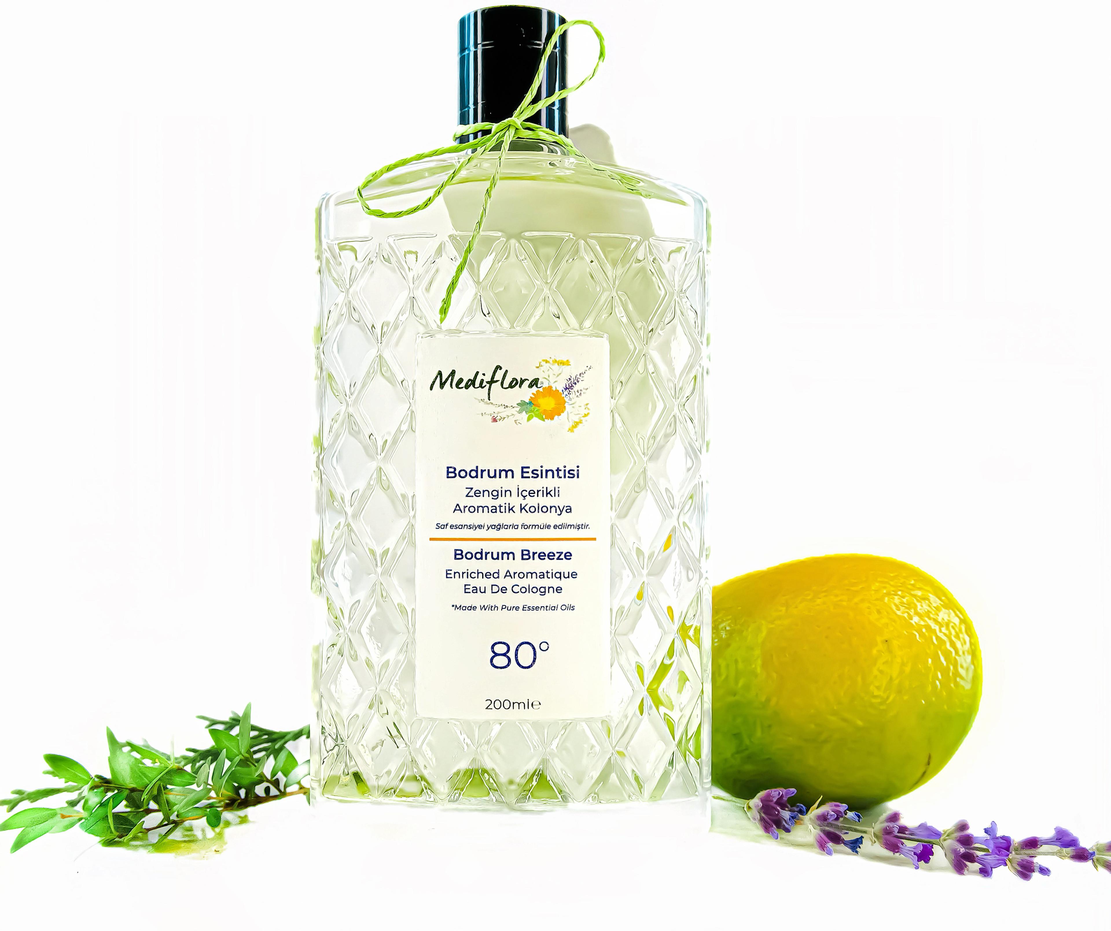 Mediflora Bodrum Esintisi  Zengin İçerikli Aromatik Kolonya (200 ml)