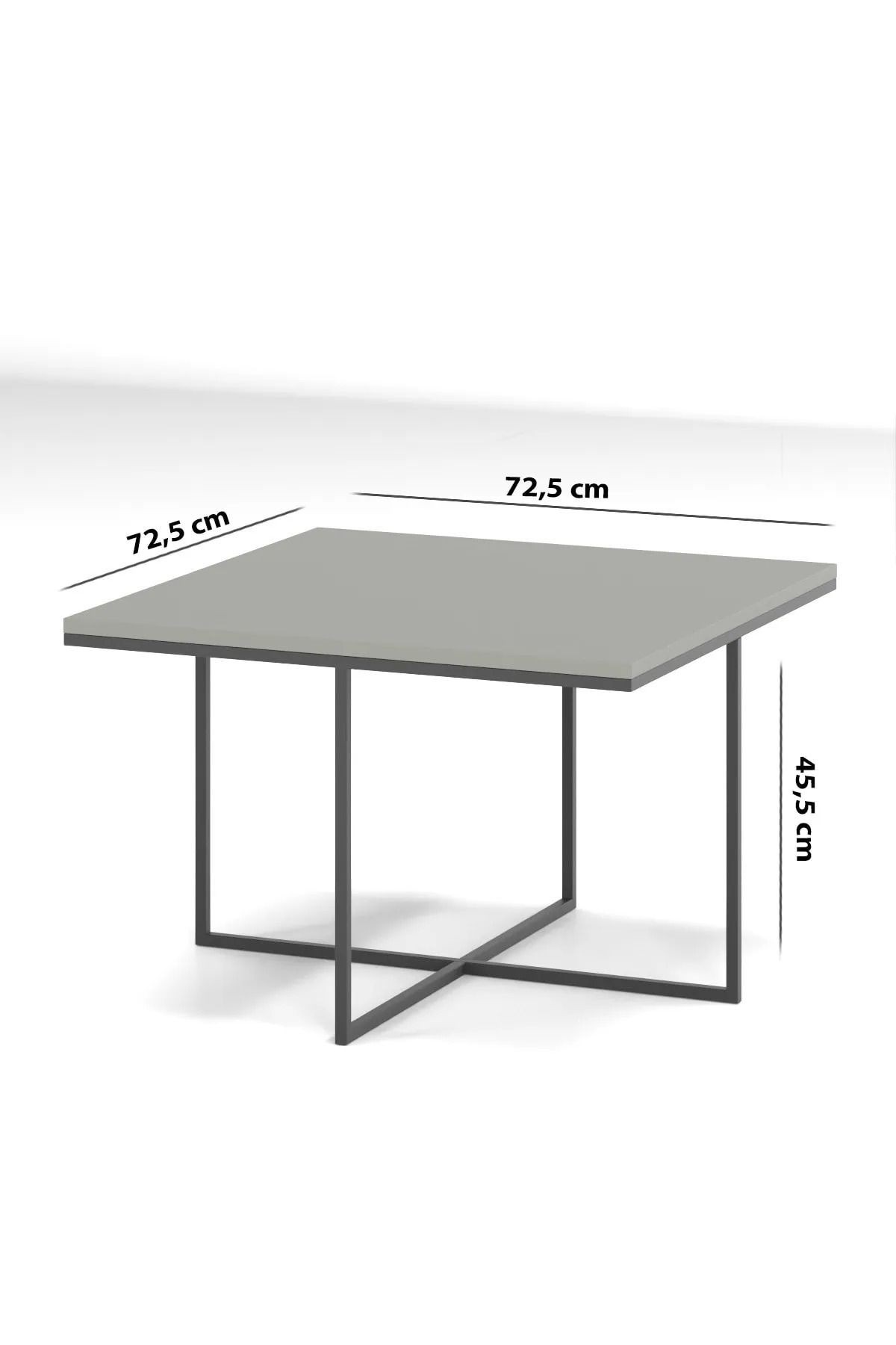 Orta Sehpa Ve Zigon Sehpa 5'li Lüx Set Bendir-siyah