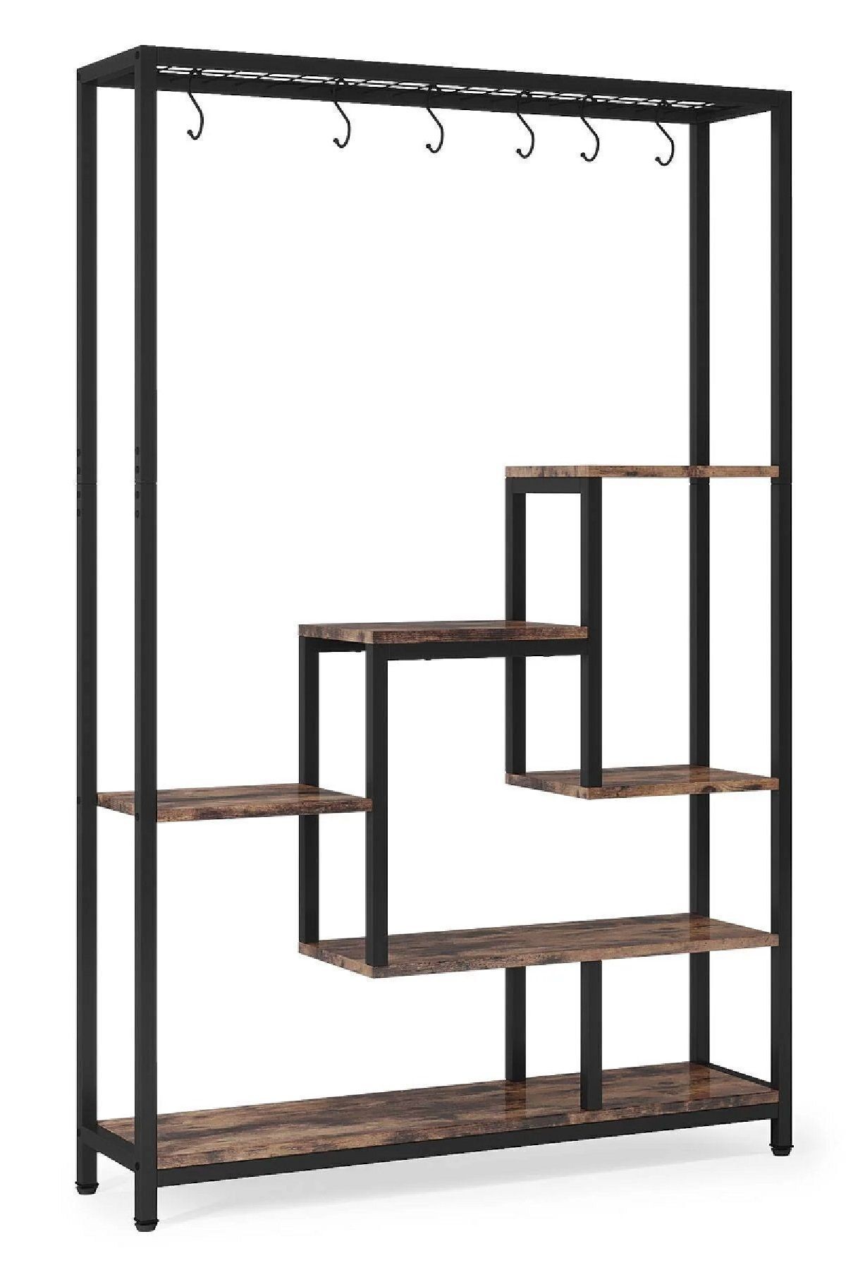 6 Katlı Metal Iskeletli Saksılık Çiçeklik Saksı Standı Saksılık