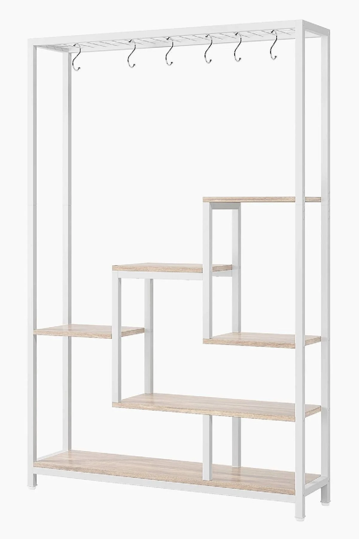 6 Katlı Metal Iskeletli Saksılık Çiçeklik Saksı Standı Saksılık