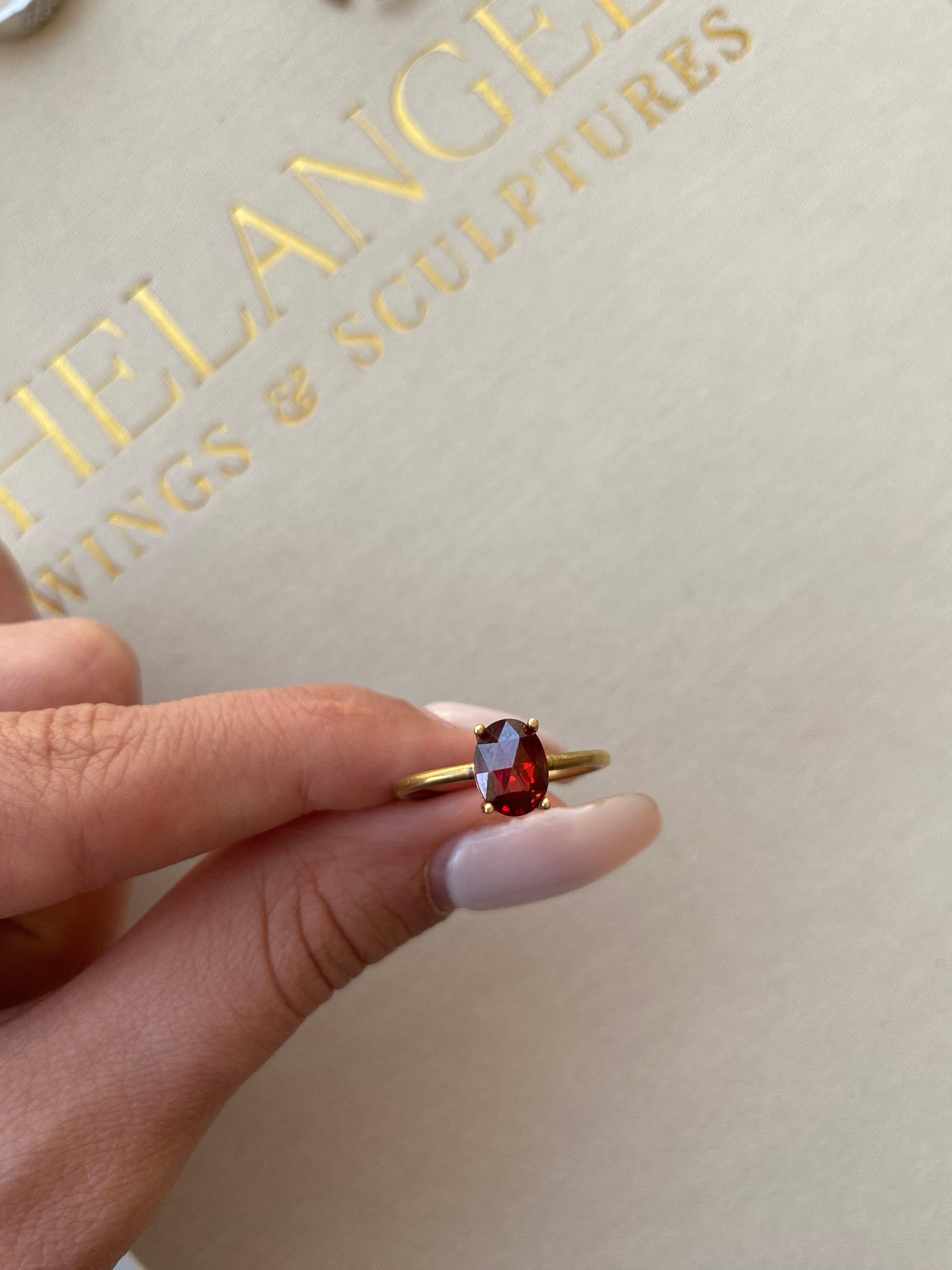 Oval Kristal Taşlı Vintage Yüzük