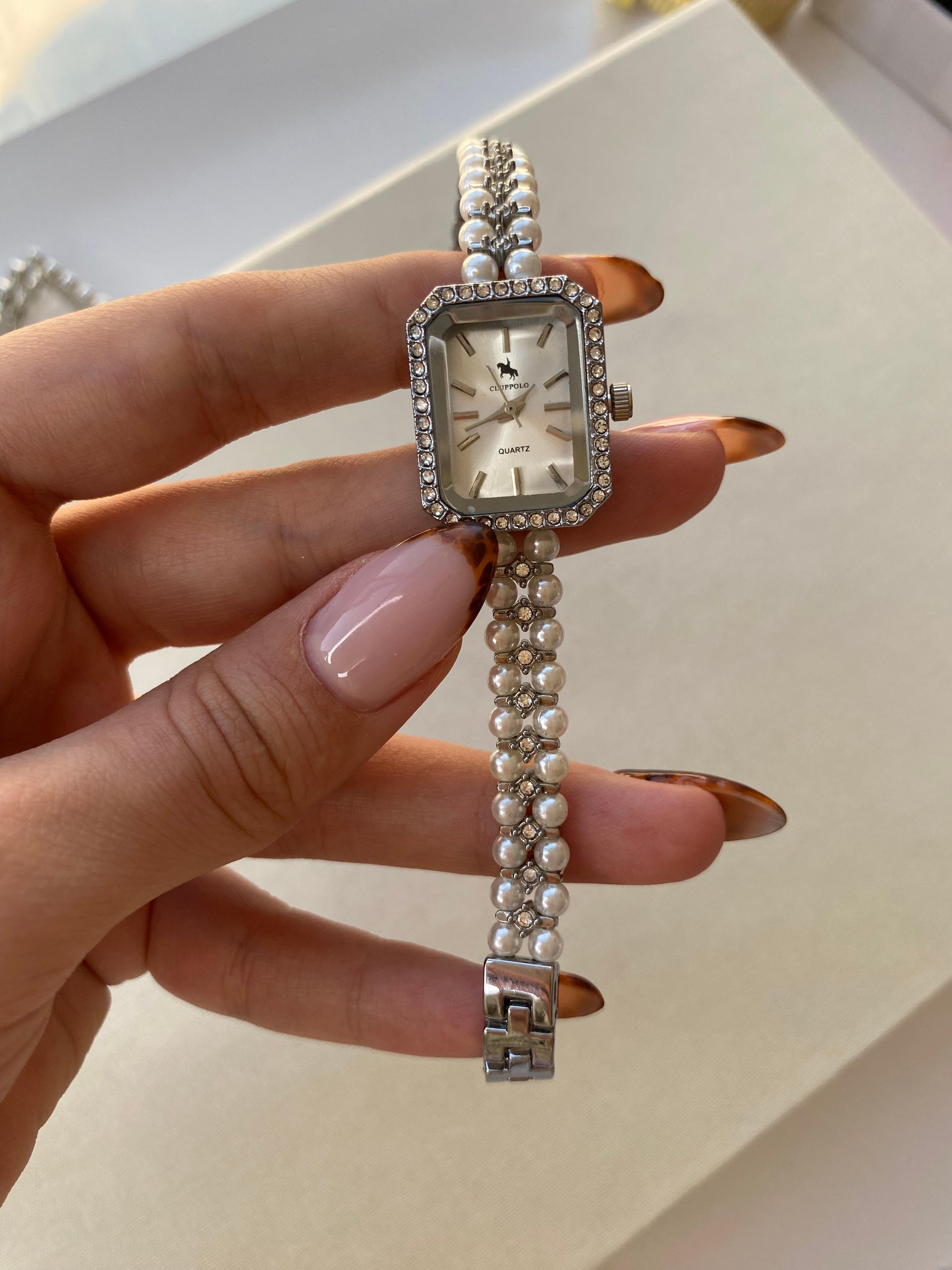 Vintage İncili Saat