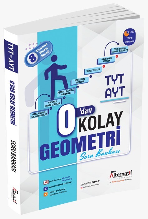 TYT AYT 0' dan Kolay Geometri Soru Bankası Alternatif Yayınları