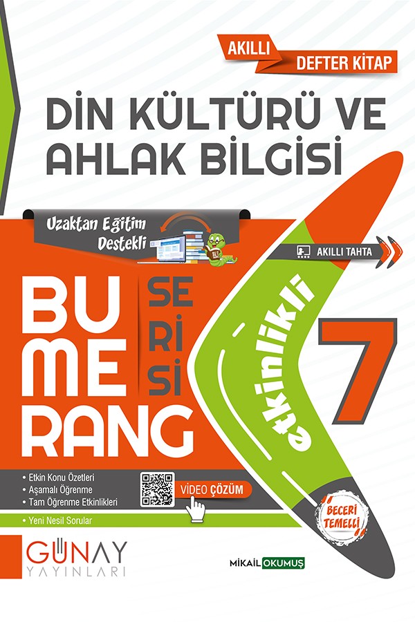 7. Sınıf Bumerang Etkinlikli  Din Kültürü ve Ahlak Bilgisi