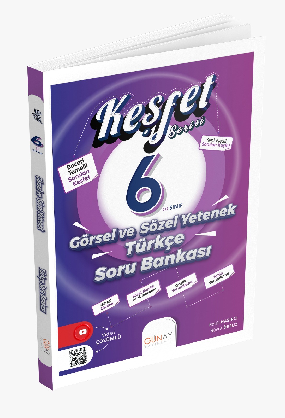 6. Sınıf Keşfet Serisi Görsel ve Sözel Yetenek Soru Bankası Günay Yayınları