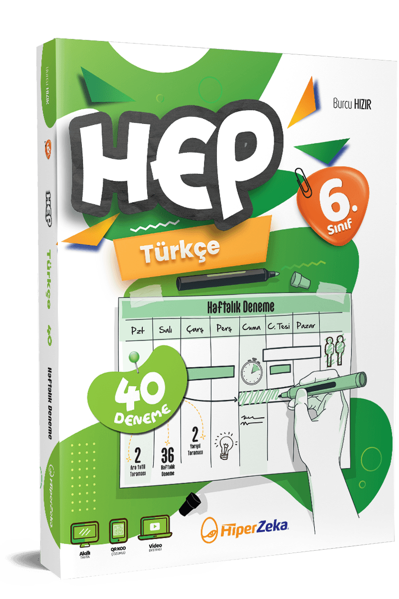 6. Sınıf HEP Türkçe Haftalık Deneme Föyleri