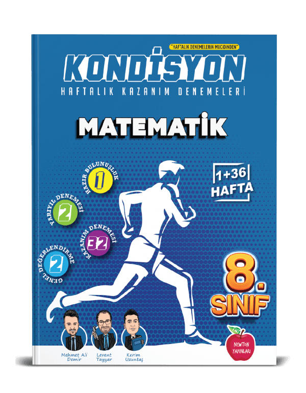8. Sınıf Matematik Kondisyon Haftalık Kazanım Denemeleri Newton Yayınları